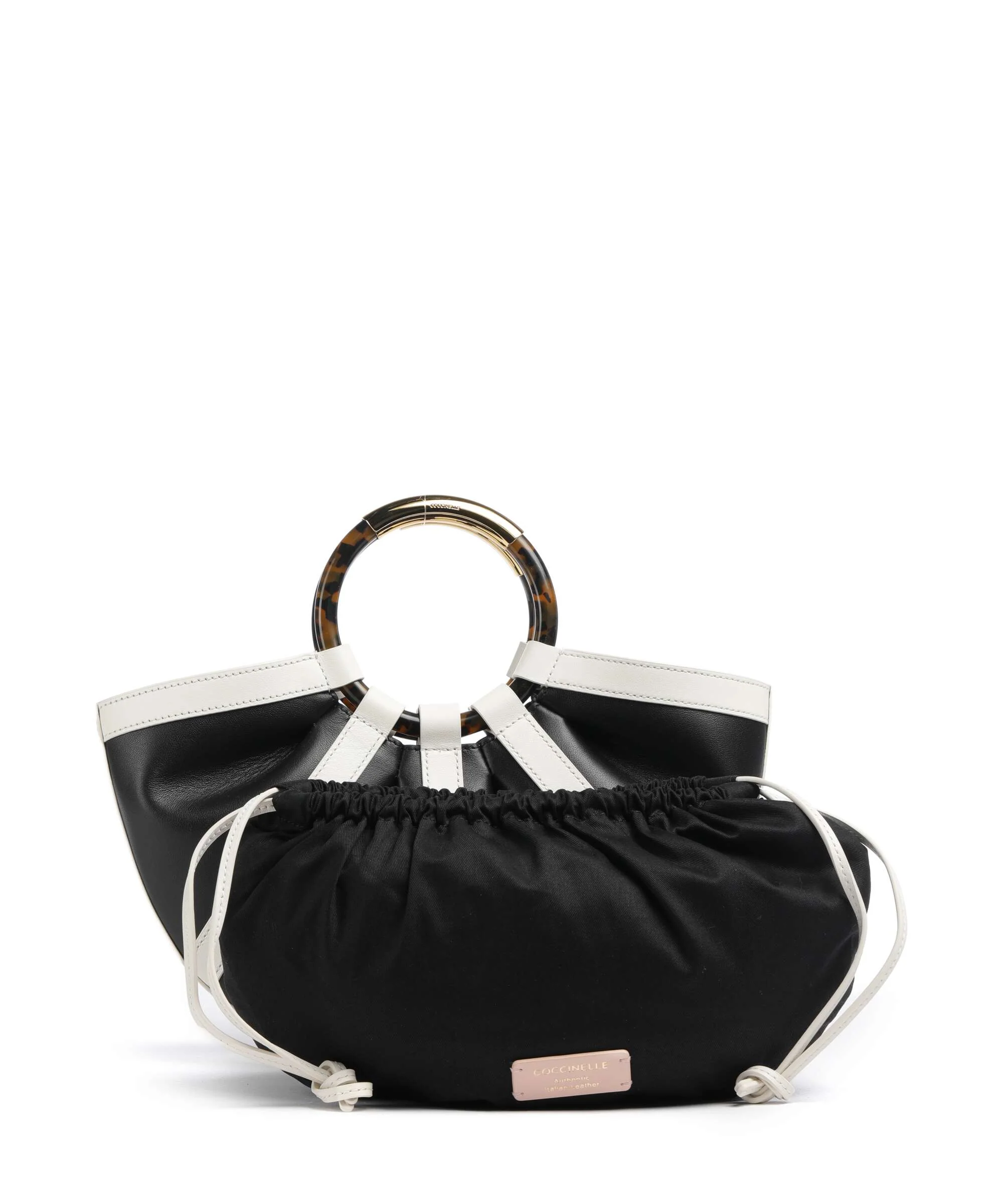 Coccinelle Shell Handbag pearl/noir - Image 4