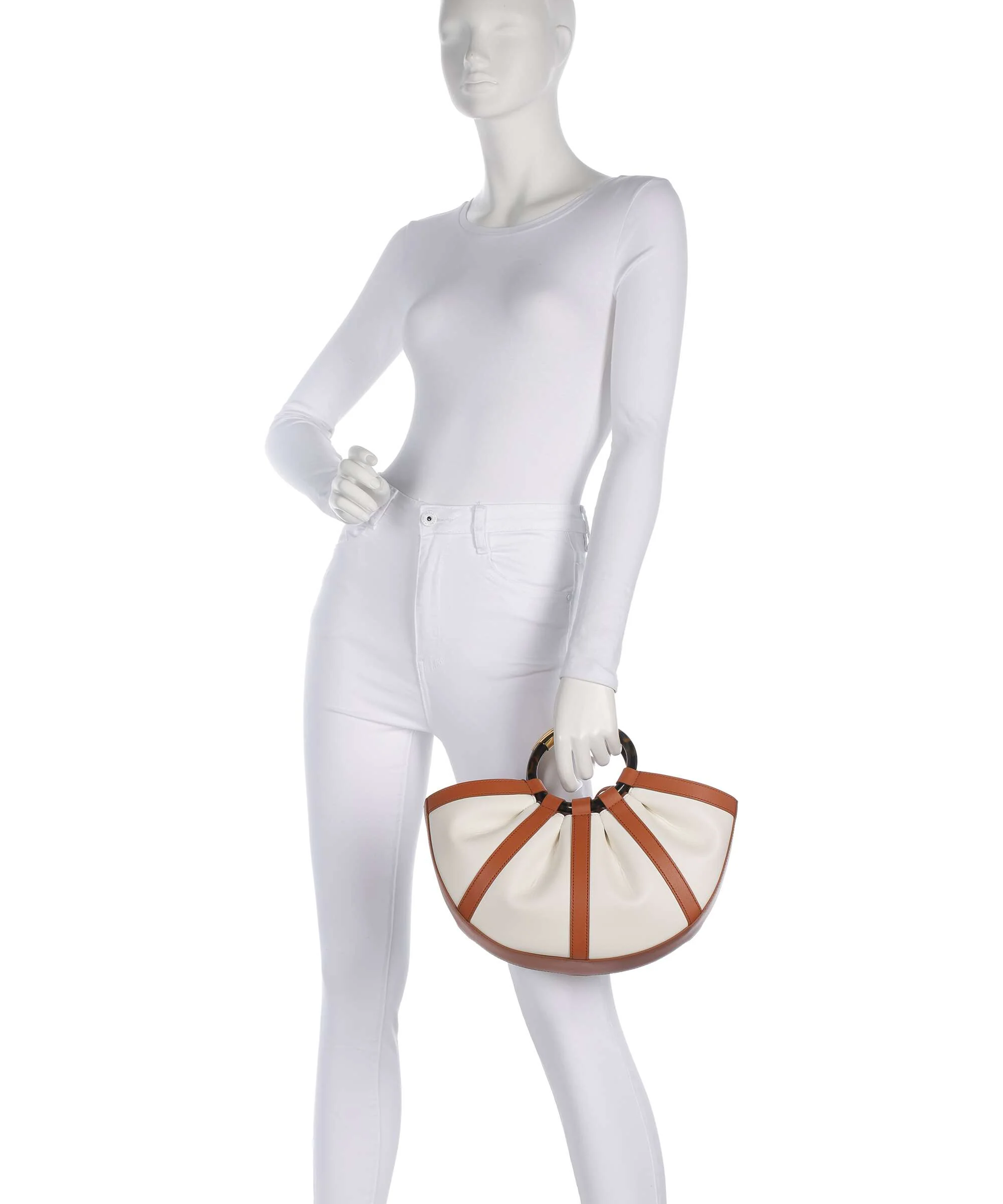 Coccinelle Shell Handbag crab/pearl - Image 3