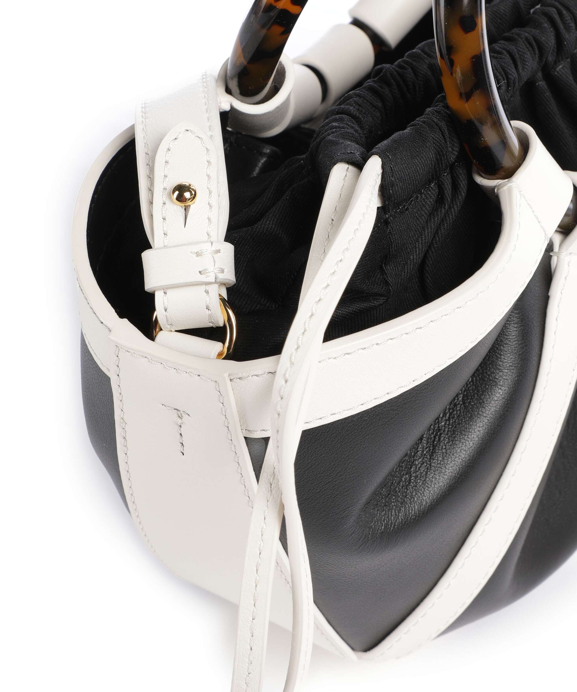 Coccinelle Shell Handbag pearl/noir - Image 4
