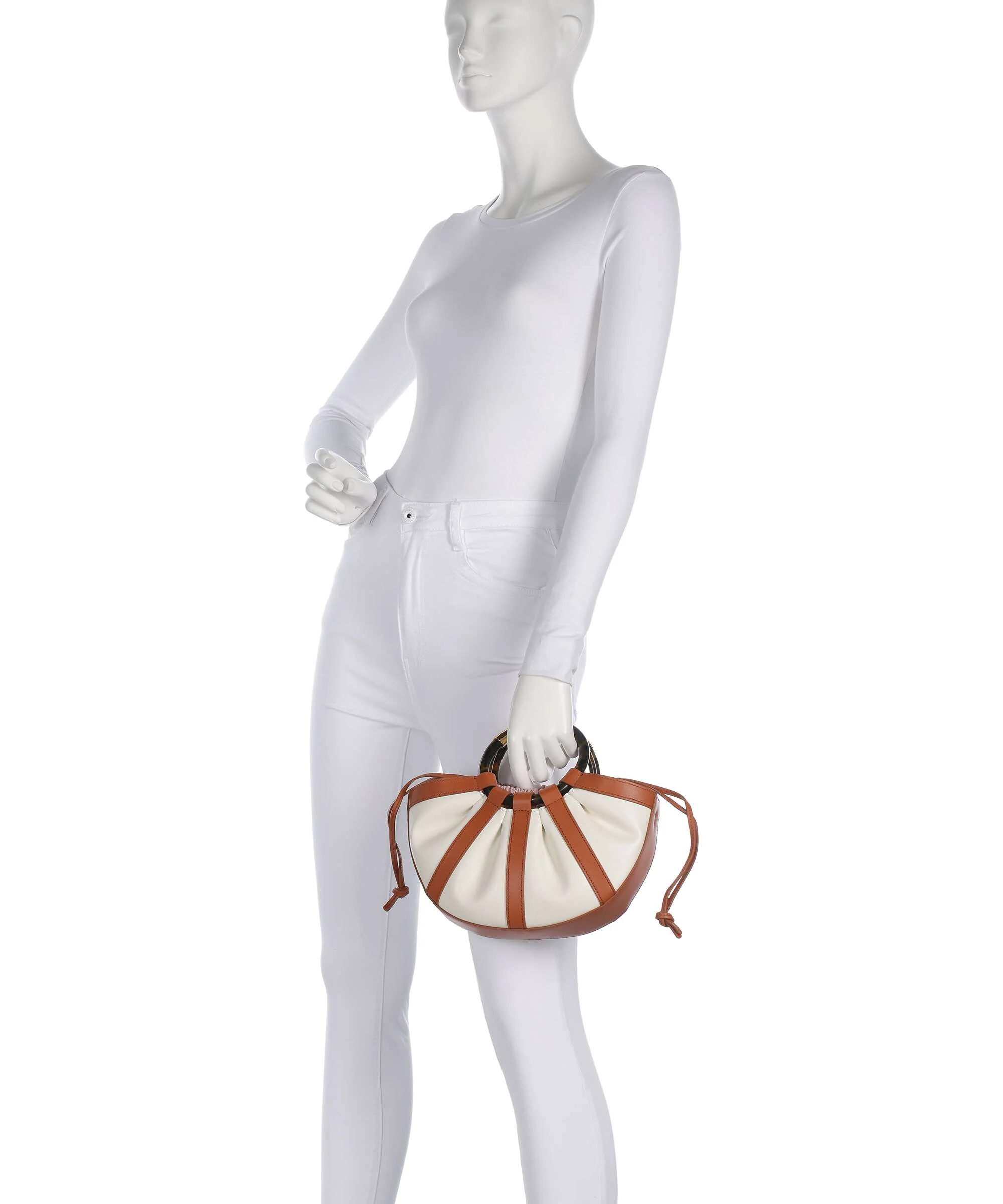 Coccinelle Shell Handbag crab/pearl - Image 3