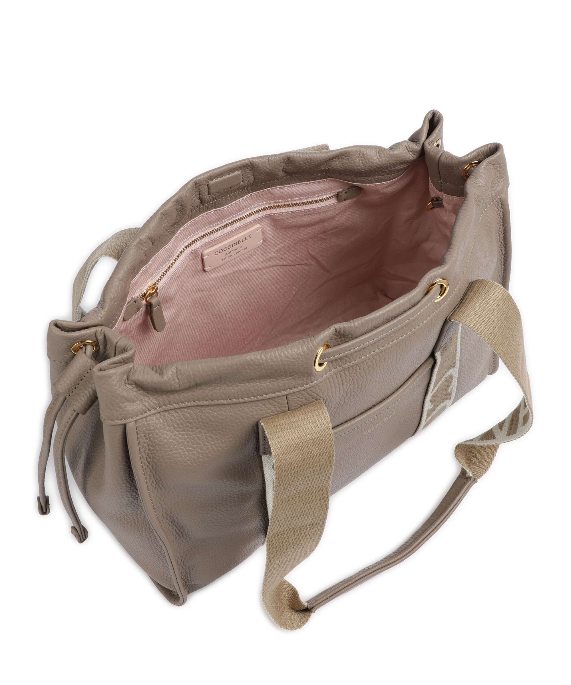 Coccinelle Signature 2Day Tote bag warm taupe - Image 6
