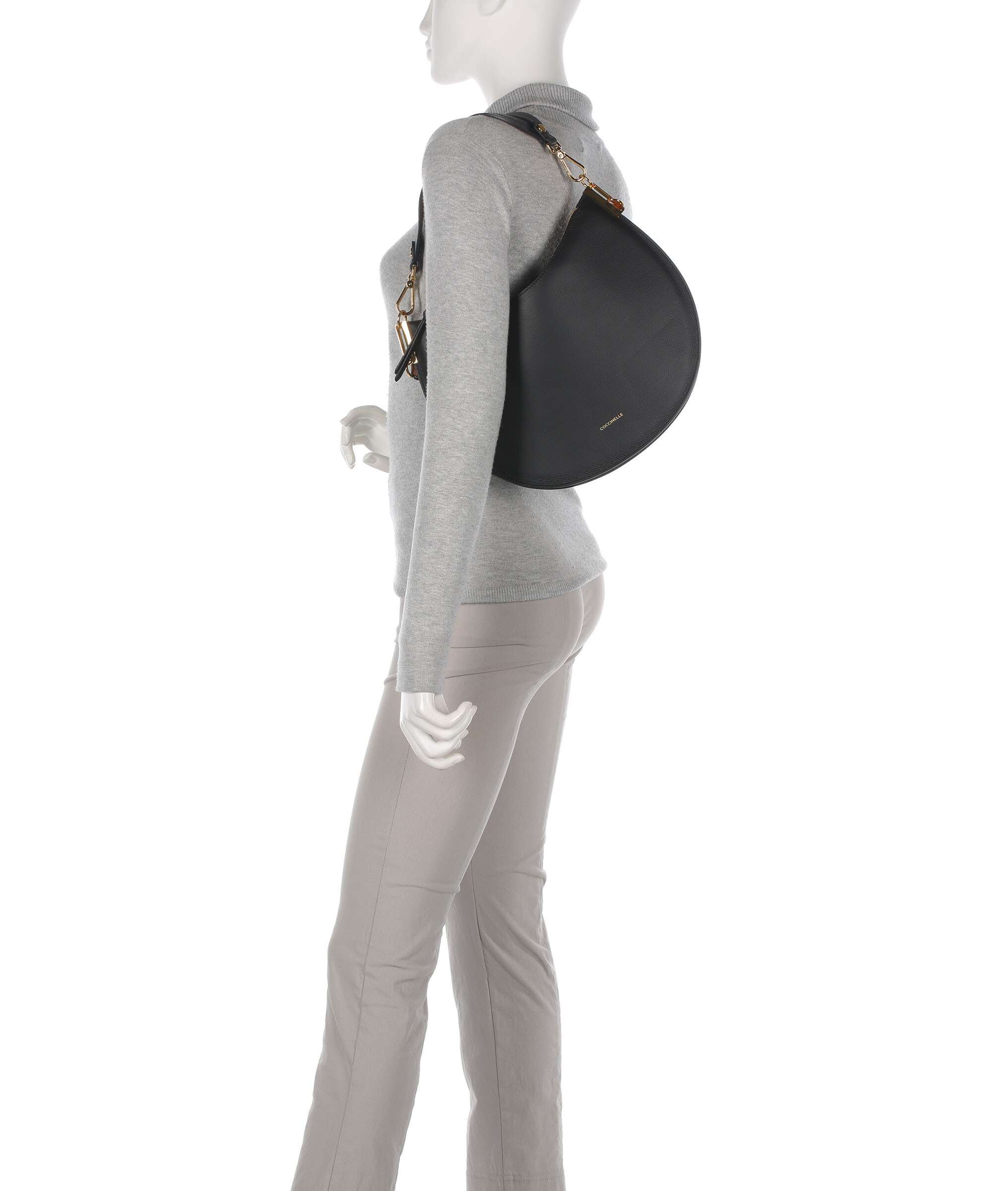Coccinelle Sunup Hobo bag noir/cuir - Image 3