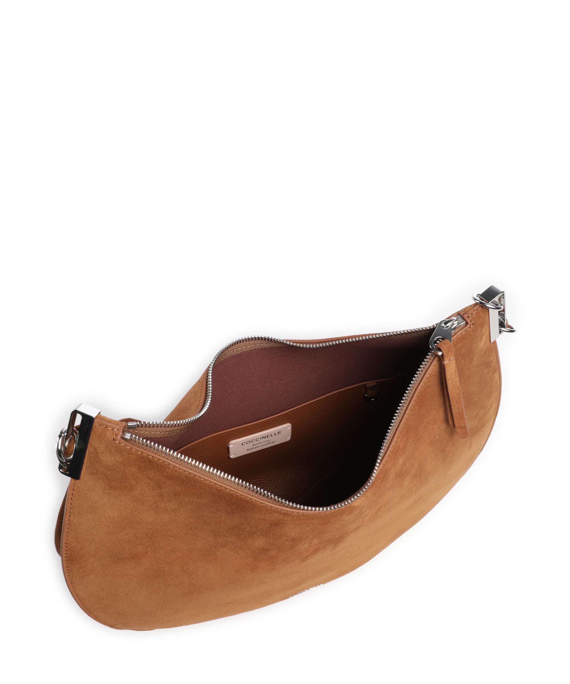 Coccinelle Sunup Suede Hobo bag cognac - Image 6