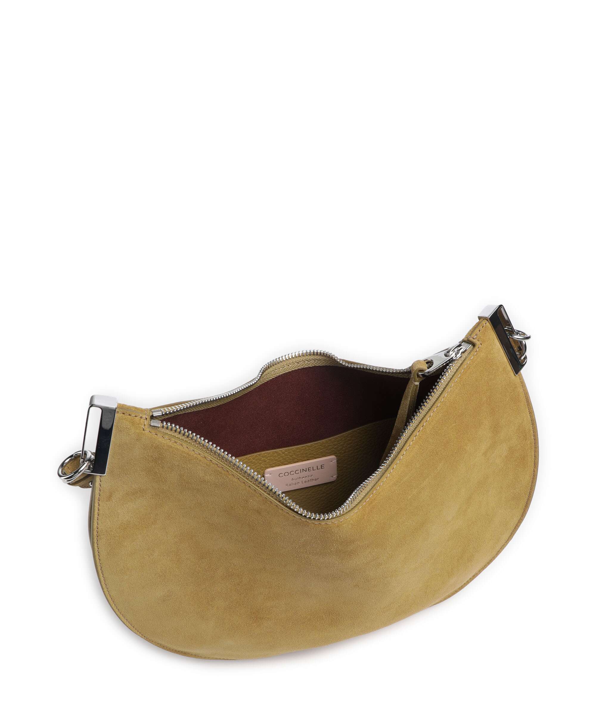 Coccinelle Sunup Suede Hobo bag seagrass - Image 5