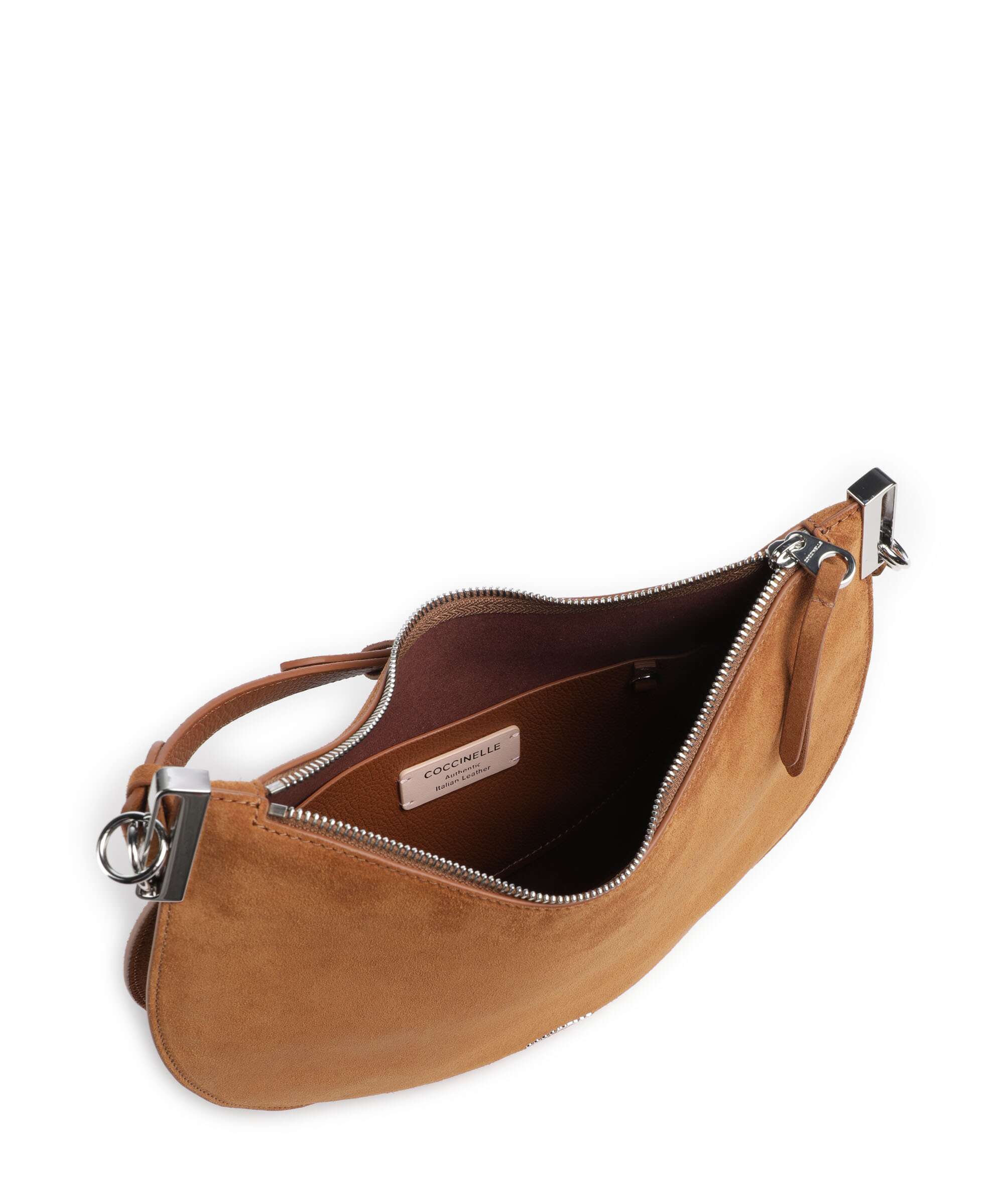 Coccinelle Sunup Suede Hobo bag cognac - Image 6