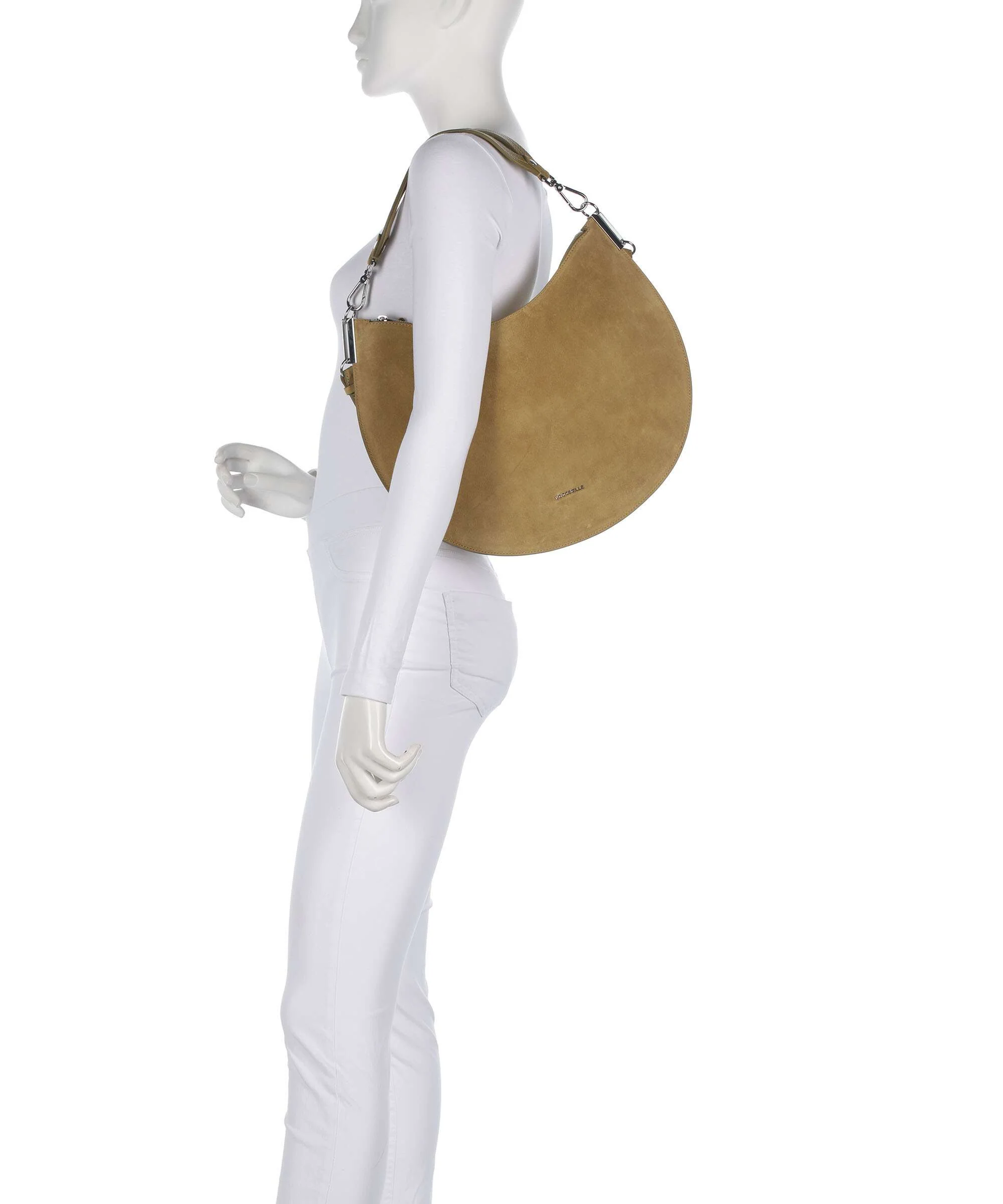 Coccinelle Sunup Suede Shoulder bag seagrass - Image 3