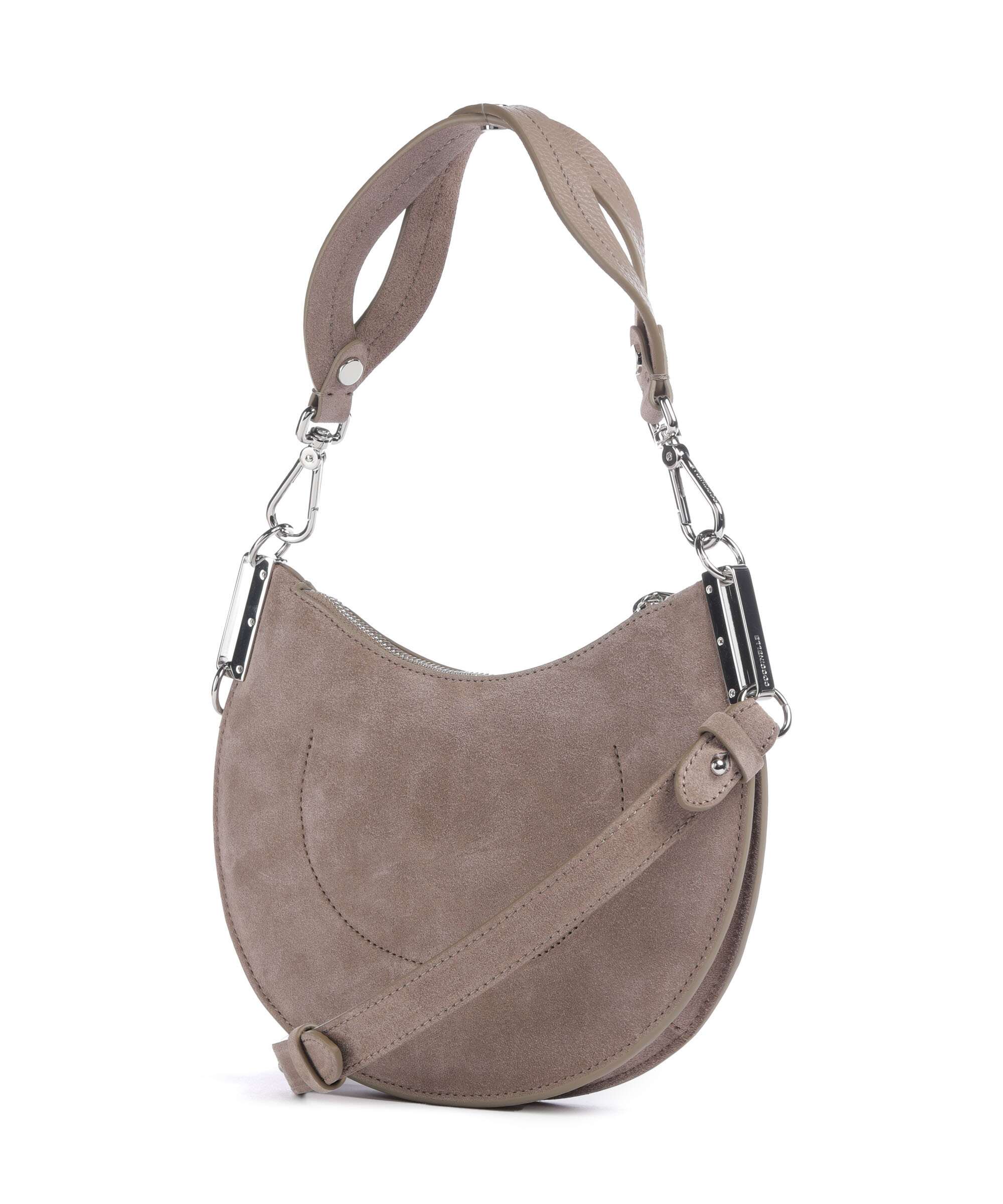 Coccinelle Sunup Suede Shoulder bag warm taupe - Image 2