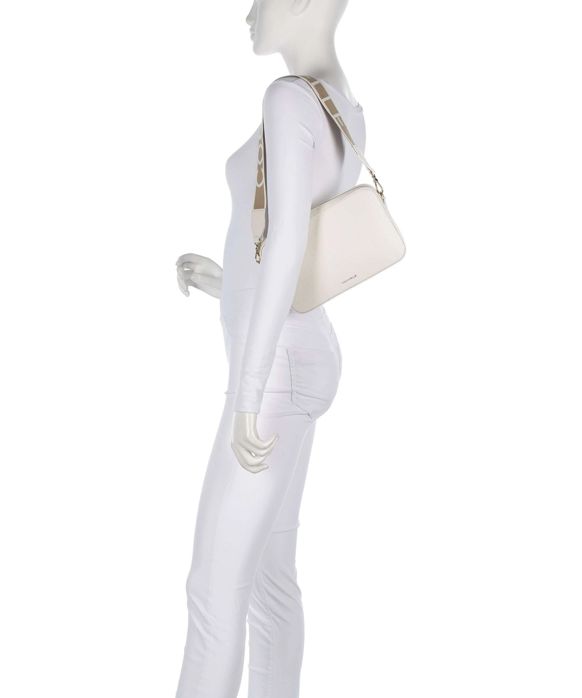 Coccinelle Tebe Shoulder bag pearl - Image 3