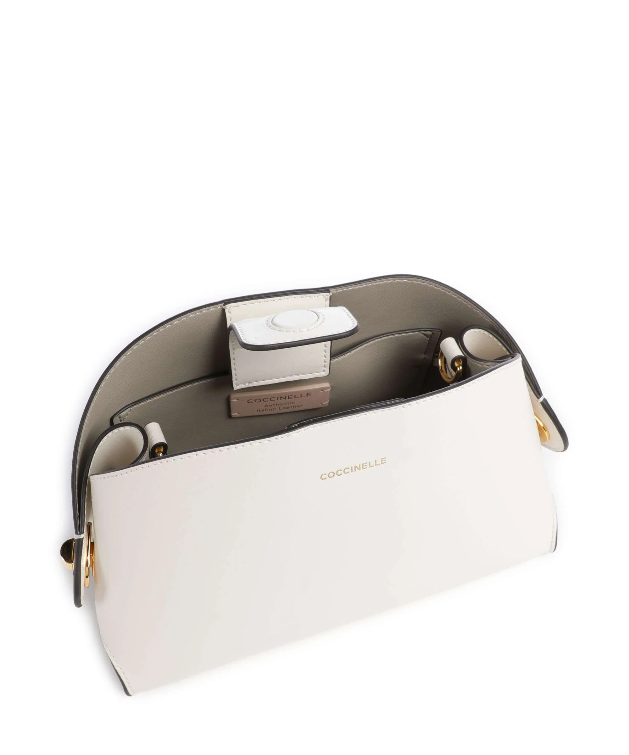 Coccinelle Tylde Calf Crossbody bag pearl - Image 6