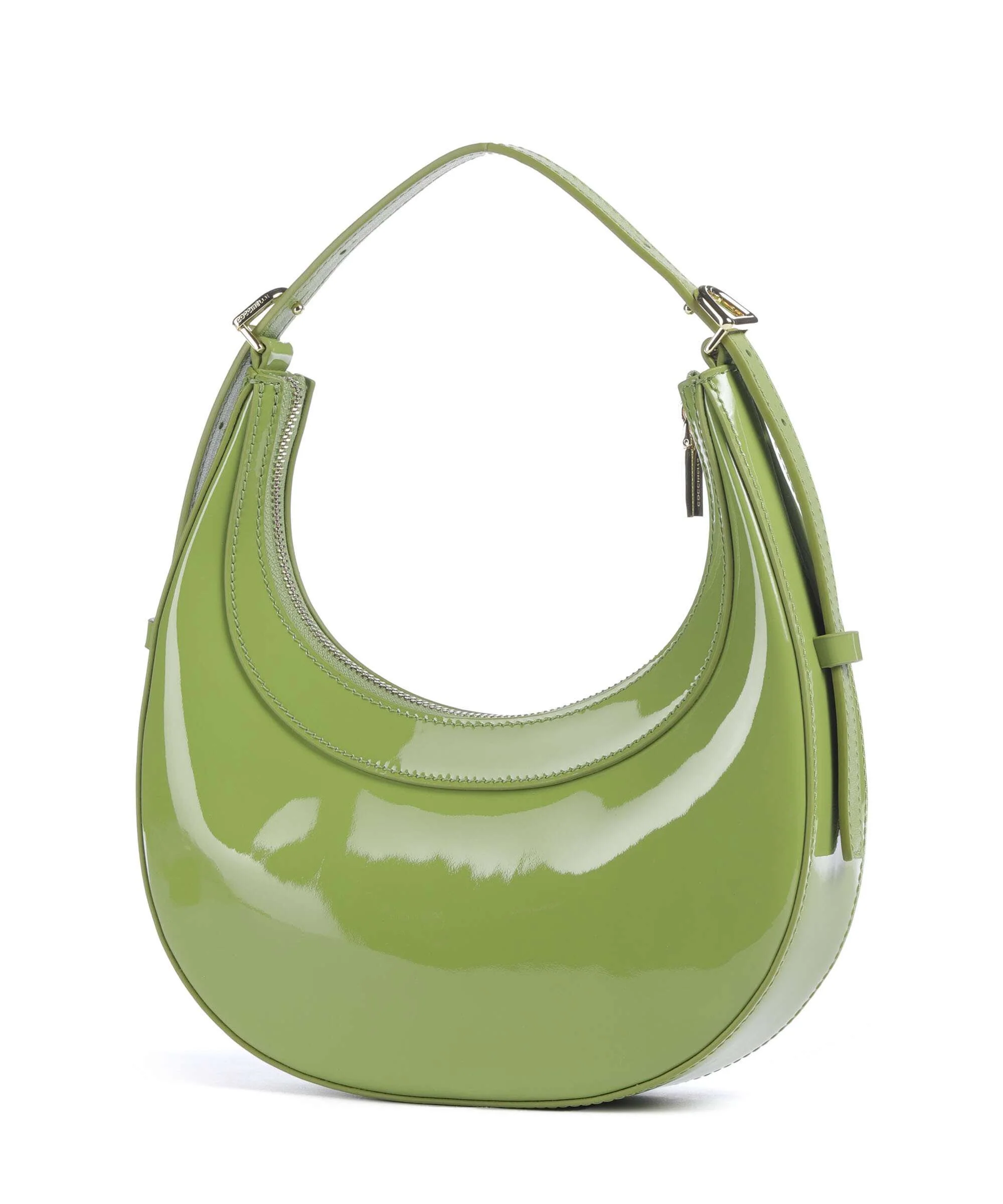 Coccinelle Whisper Patent Shoulder bag guacamole - Image 2