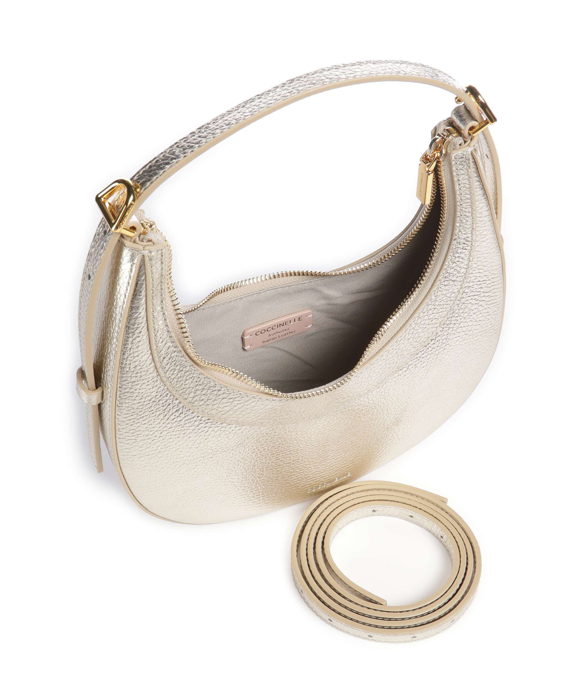 Coccinelle Whisper Shoulder bag pale gold - Image 6