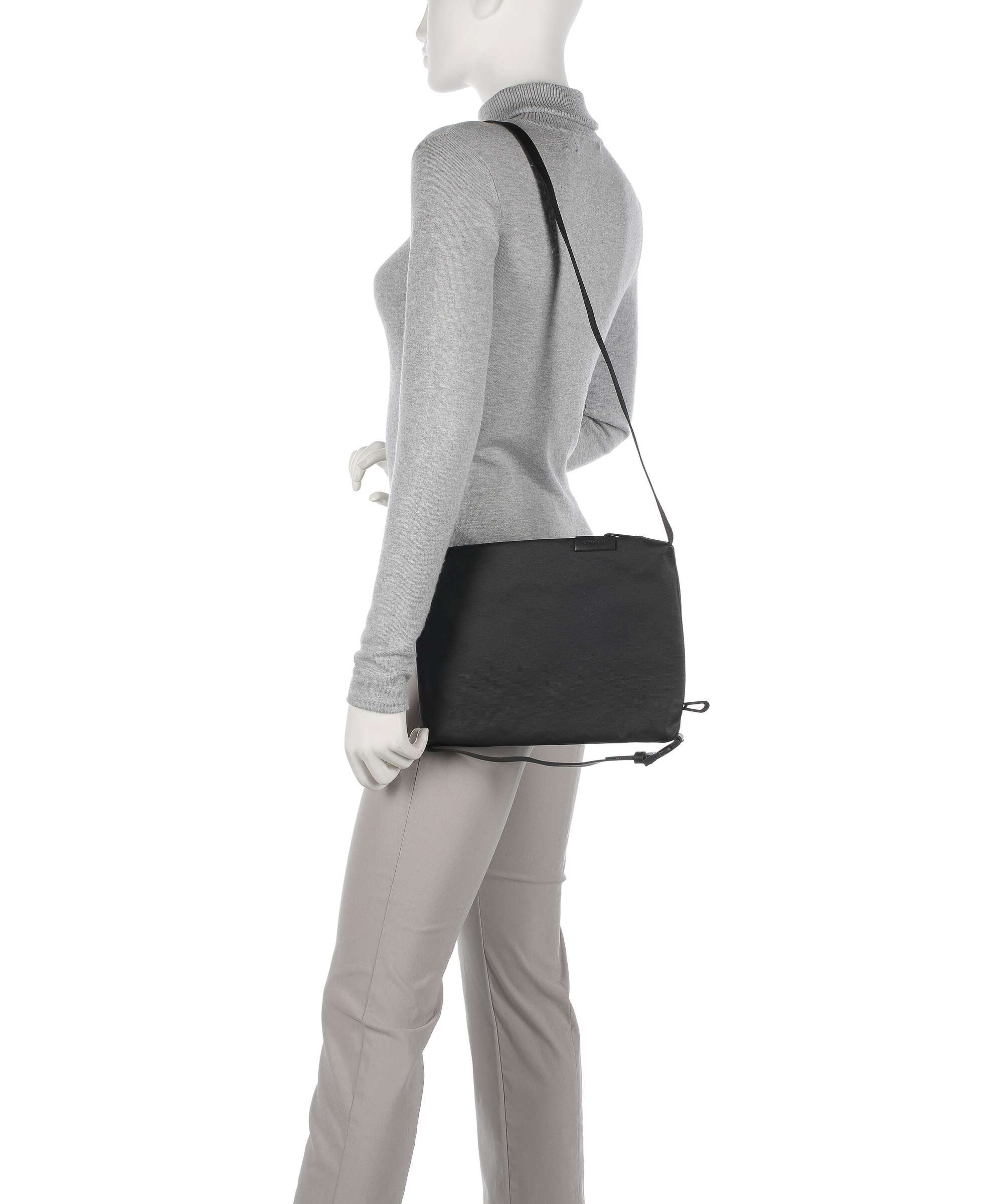 Côte&Ciel Coated Canvas Inn Medium Briefcase black - Image 3