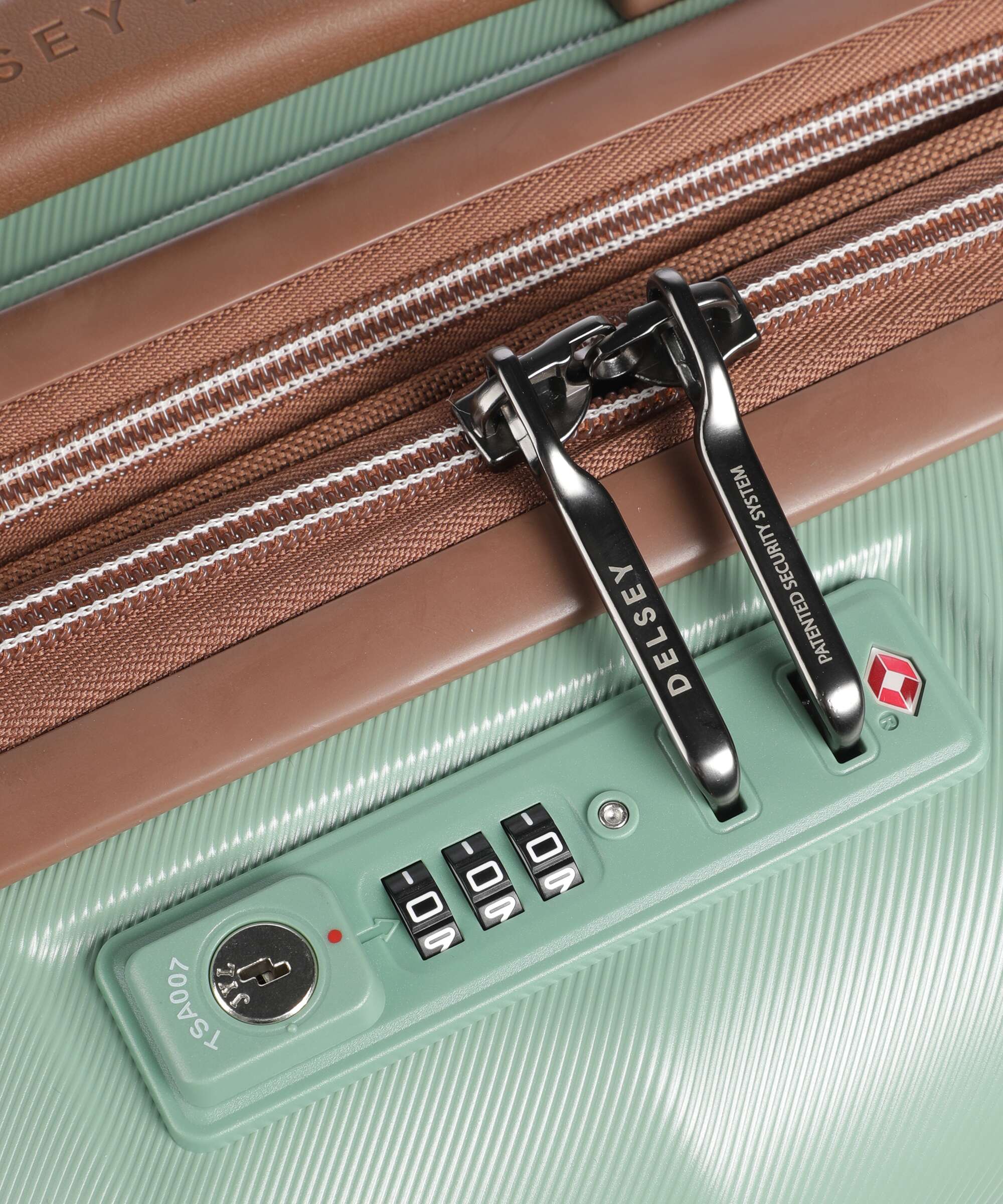 Delsey Paris Carrousel 2 Slim Spinner (4 wheels) sage green - Image 3