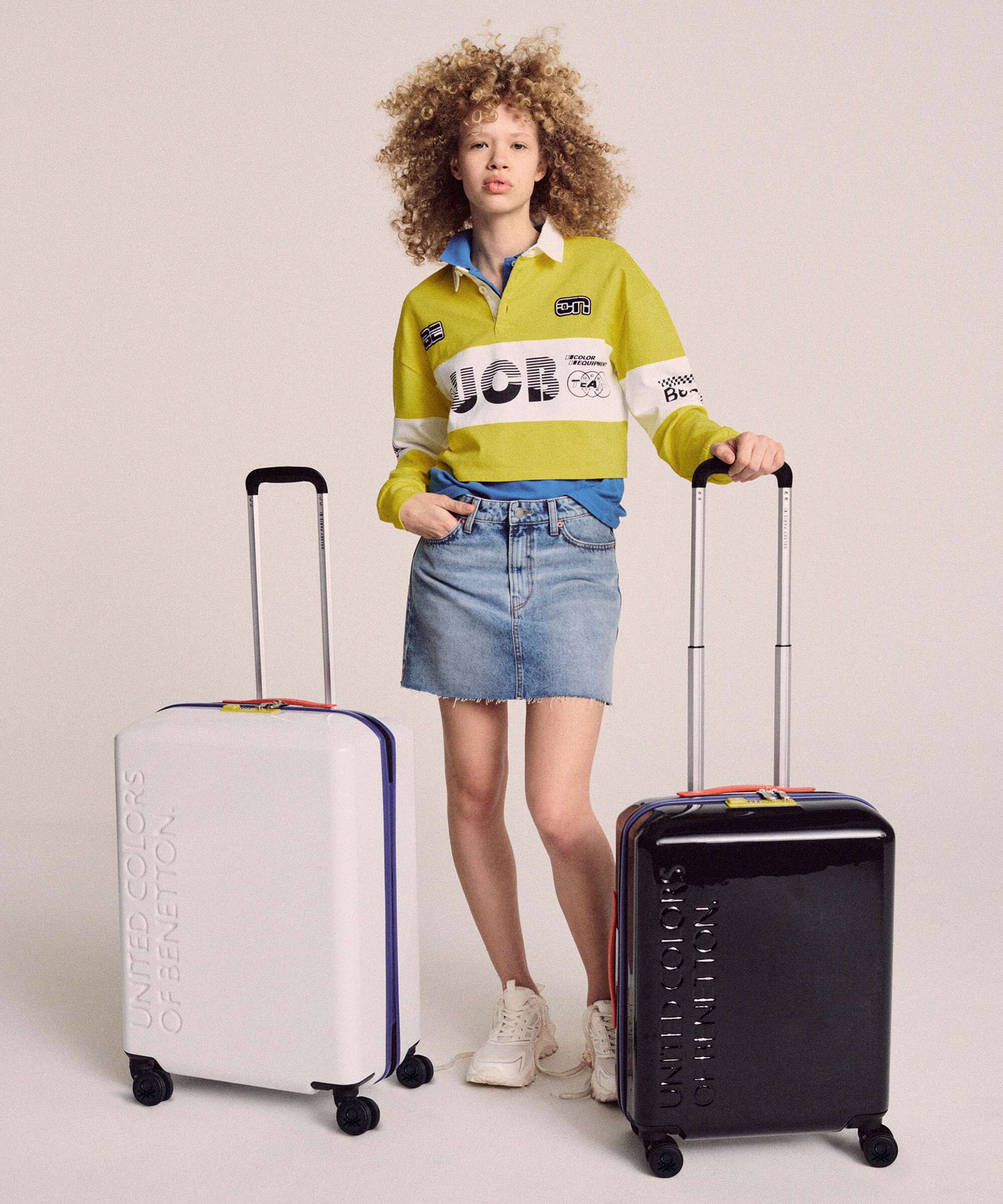Delsey Paris x United Colors of Benetton United Spinner (4 wheels) white - Image 2