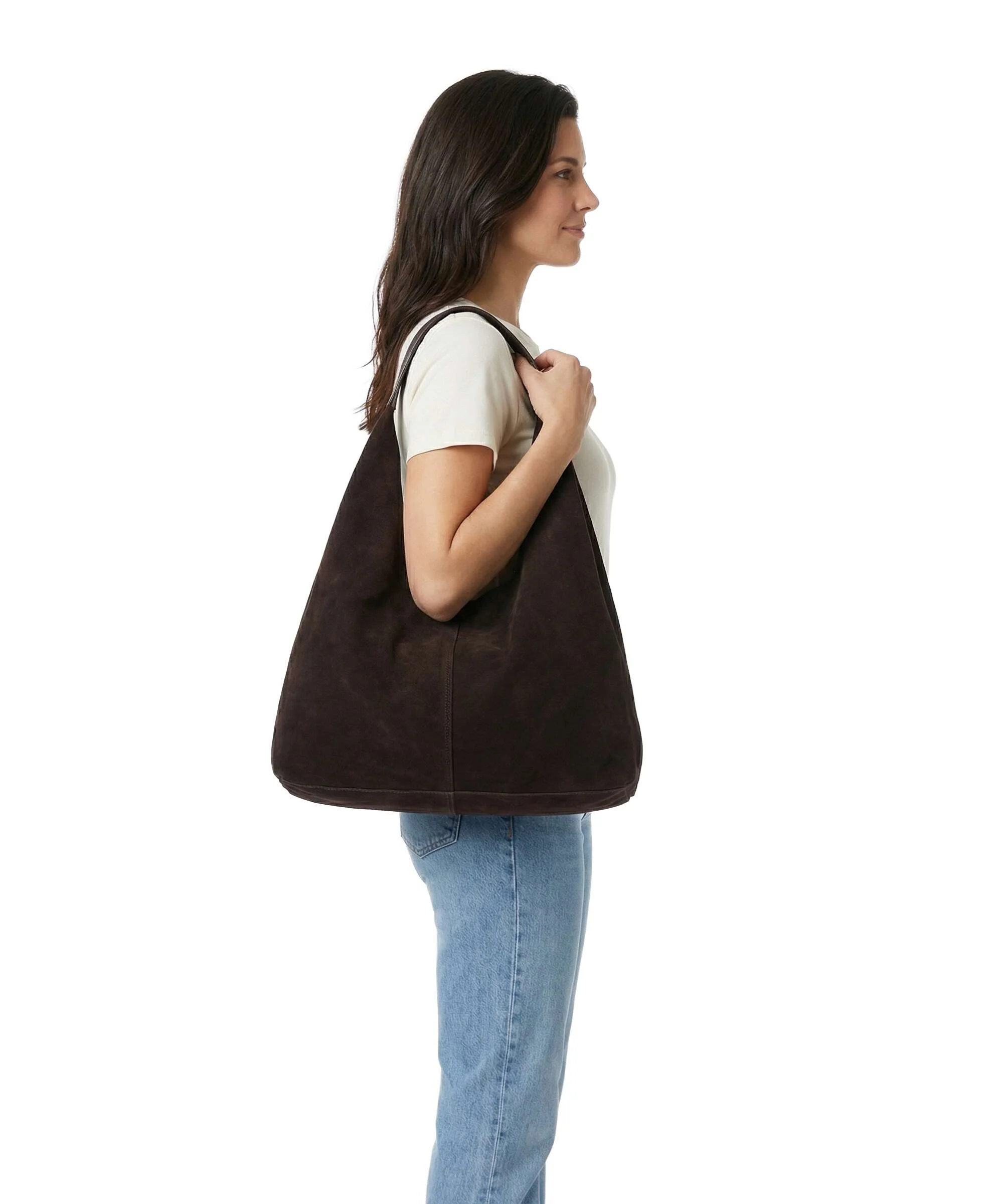 Depeche Bilbao Hobo bag chocolate - Image 3