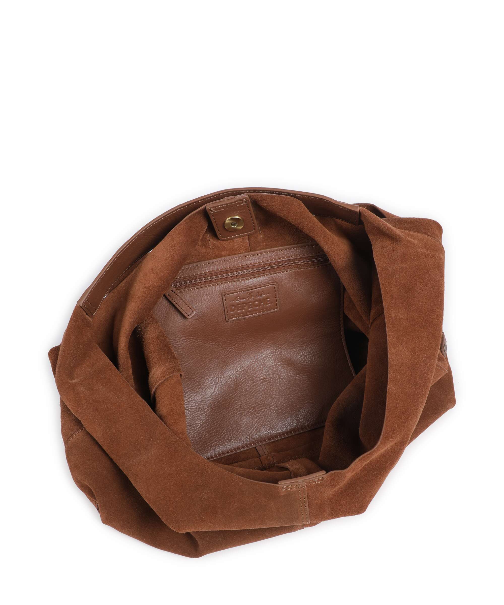 Depeche Bilbao Hobo bag cognac - Image 5