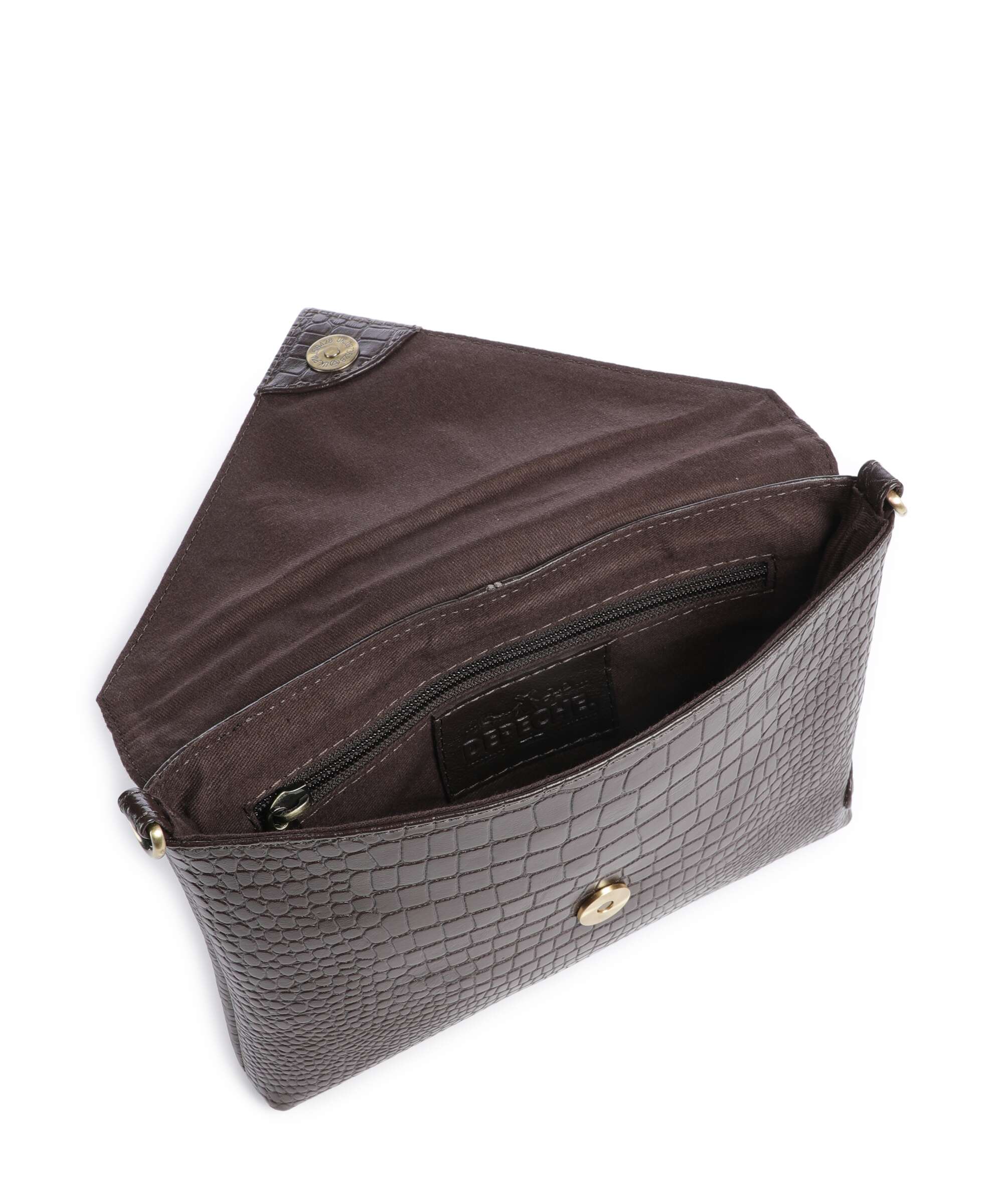 Depeche Fashion Favourites Crossbody bag brown croco - Image 6
