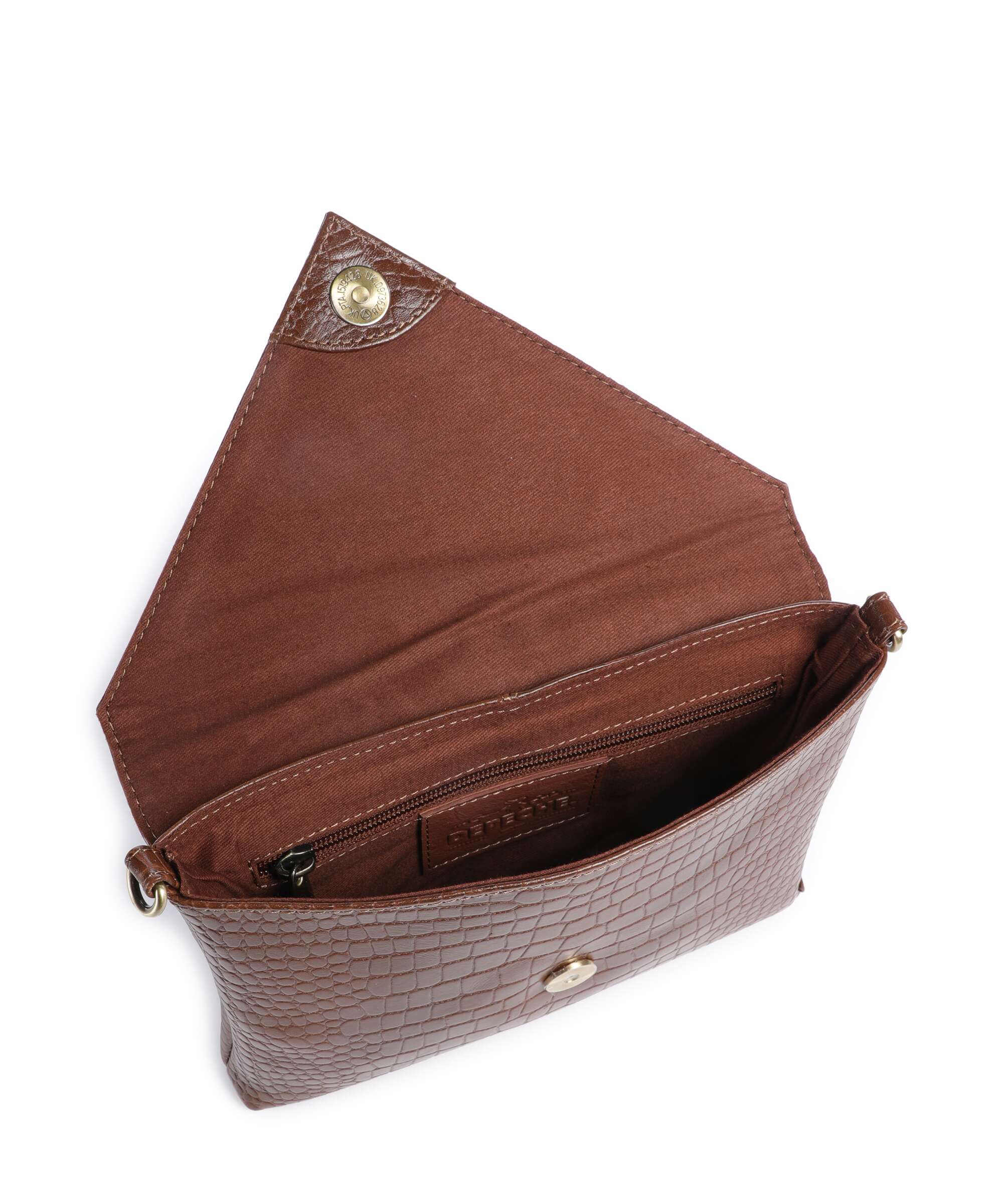 Depeche Fashion Favourites Crossbody bag cognac croco - Image 6
