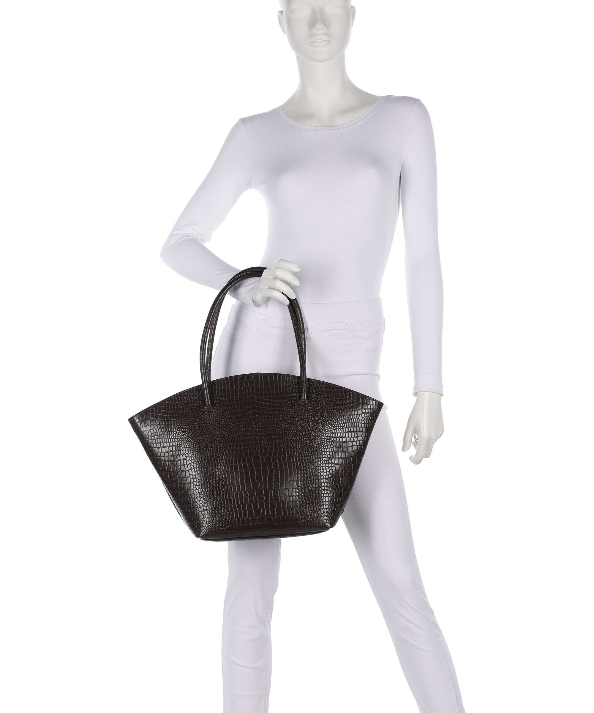 Depeche Fashion Favourites Tote bag brown croco - Image 3