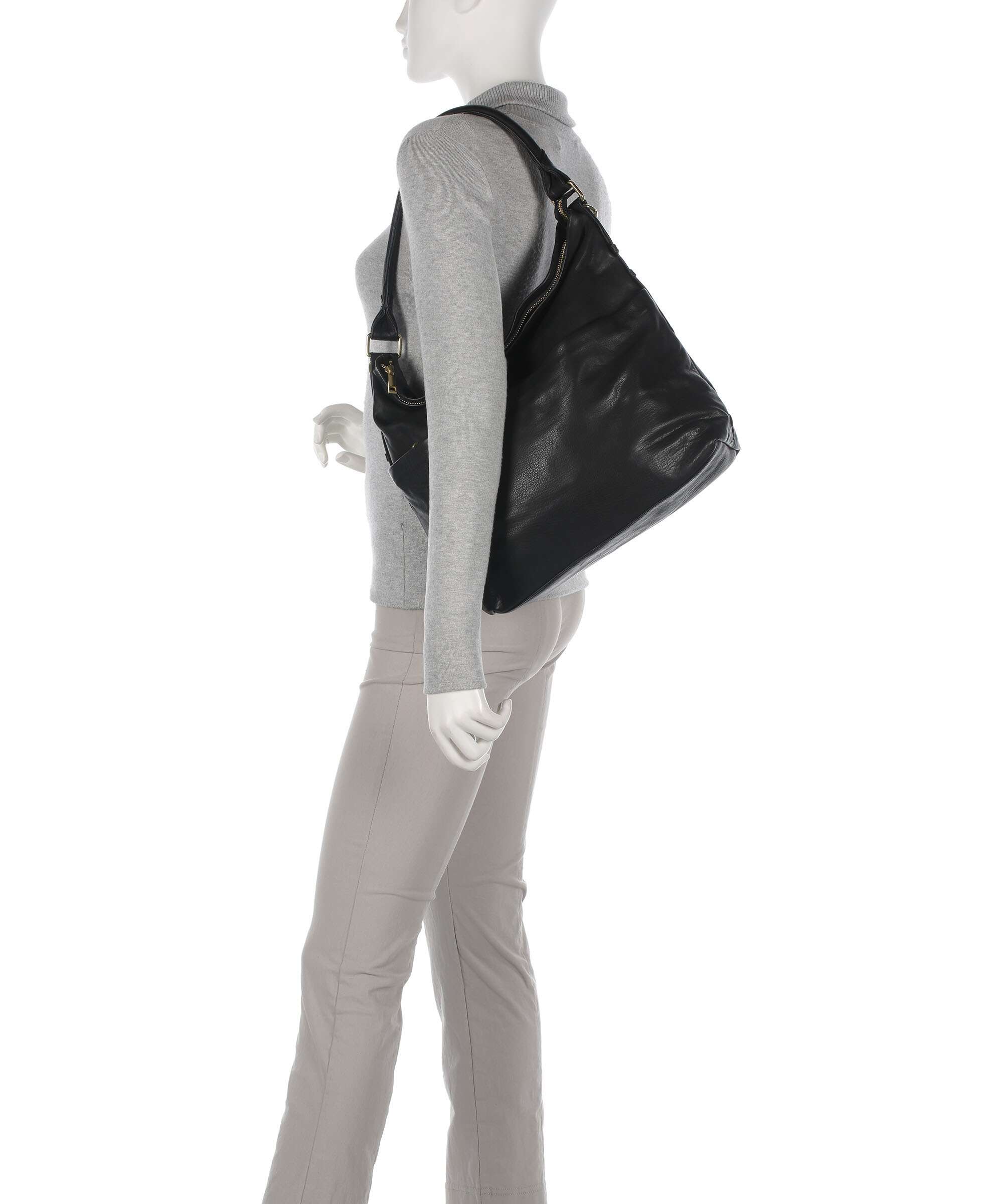 Depeche Golden Chic Hobo bag nero - Image 3