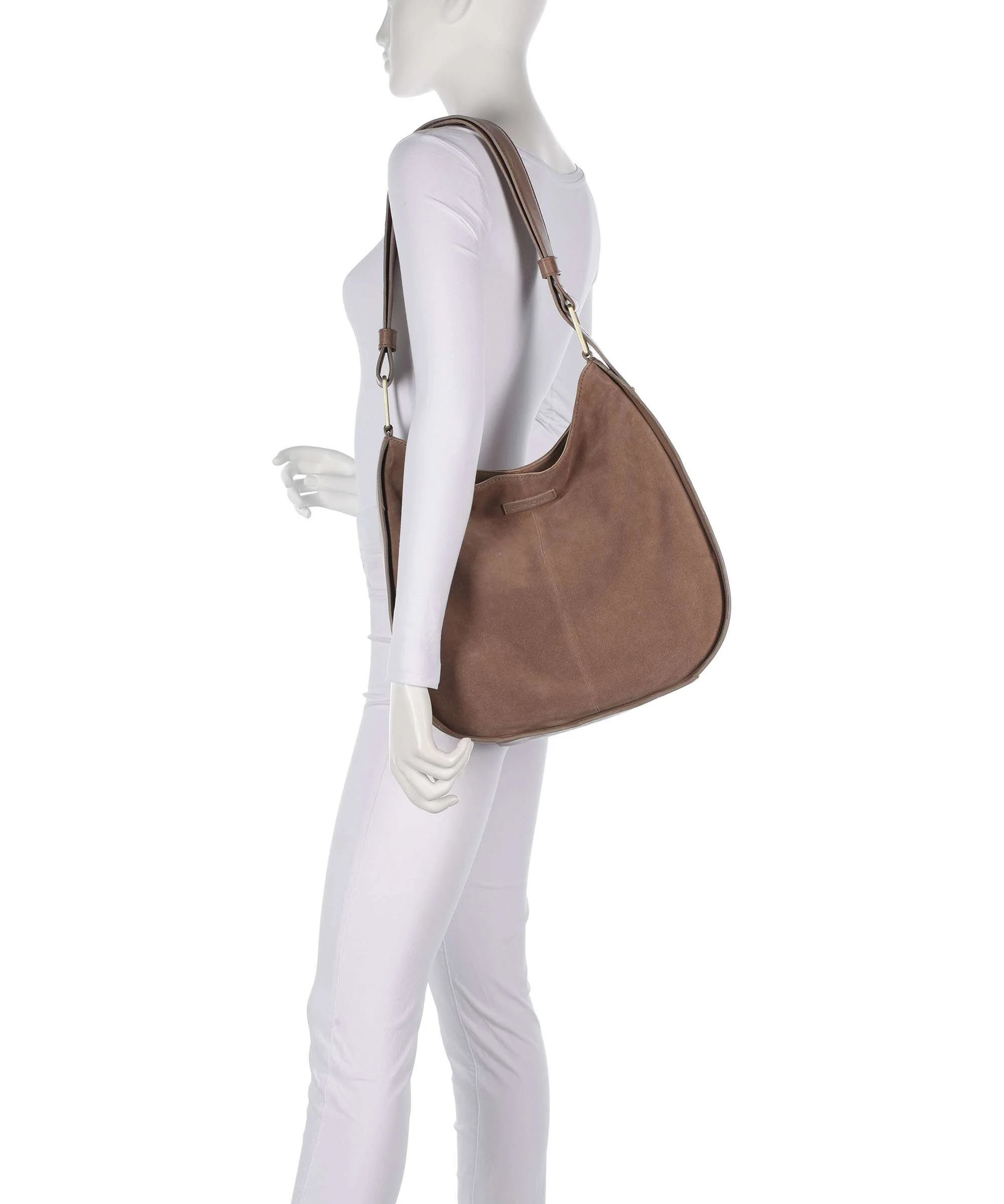 Depeche Madrid Hobo bag taupe - Image 3