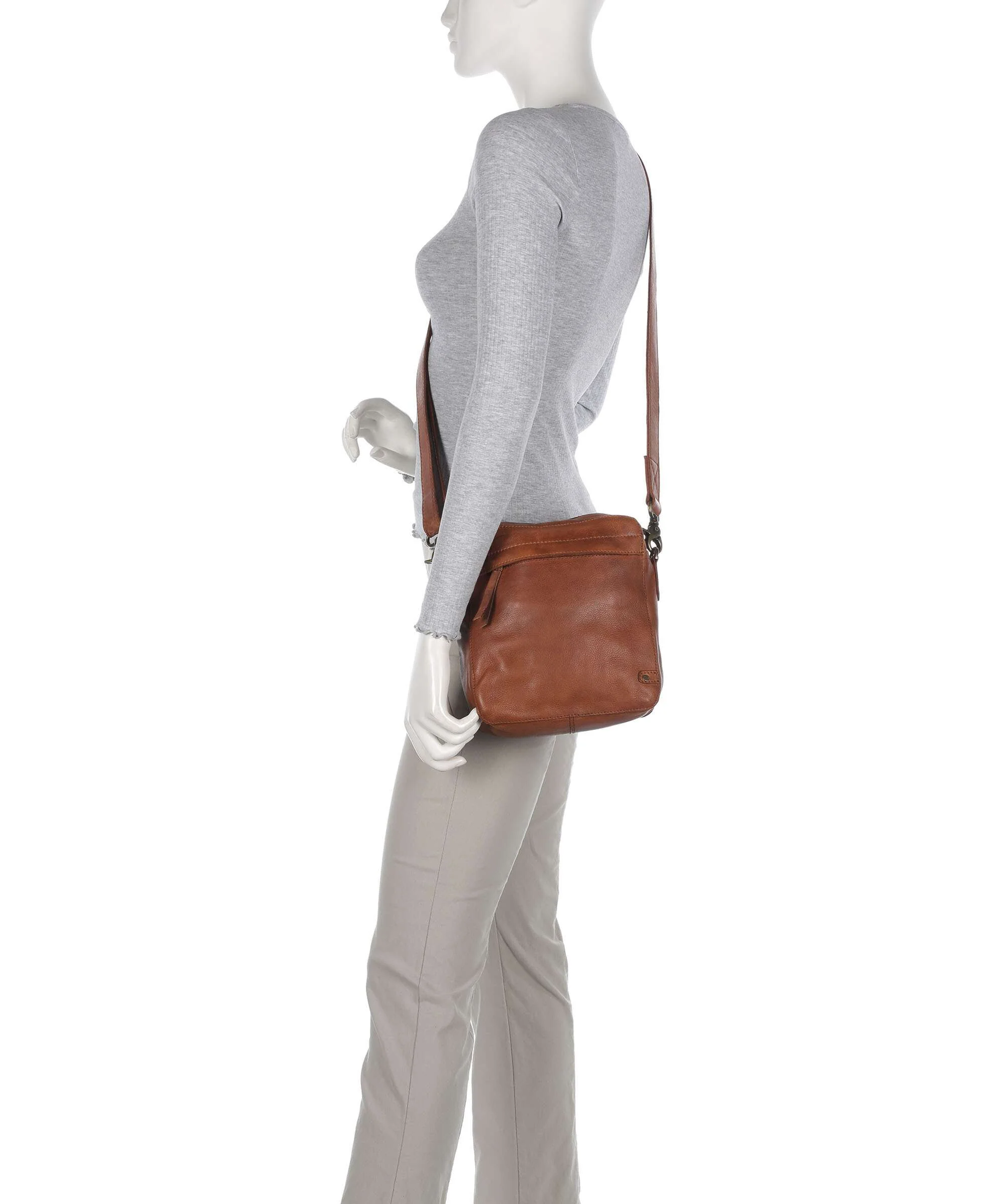 Depeche Vintage Wonders Crossbody bag vintage cognac - Image 3