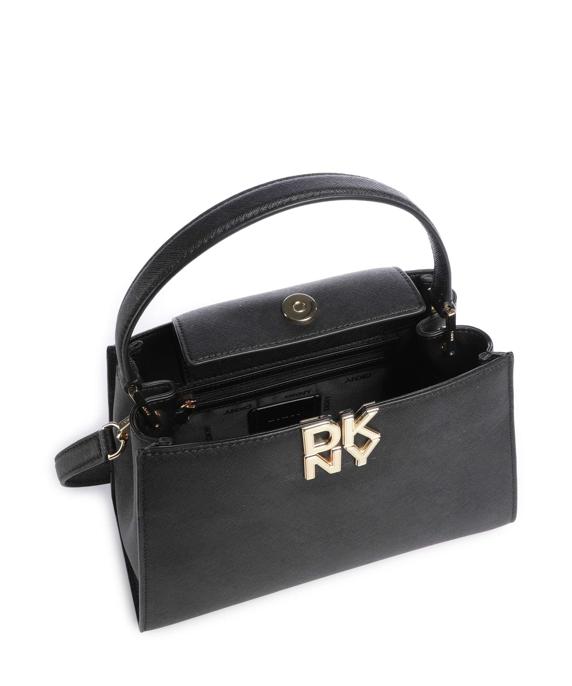 DKNY Foster Medium Handbag black/gold - Image 6