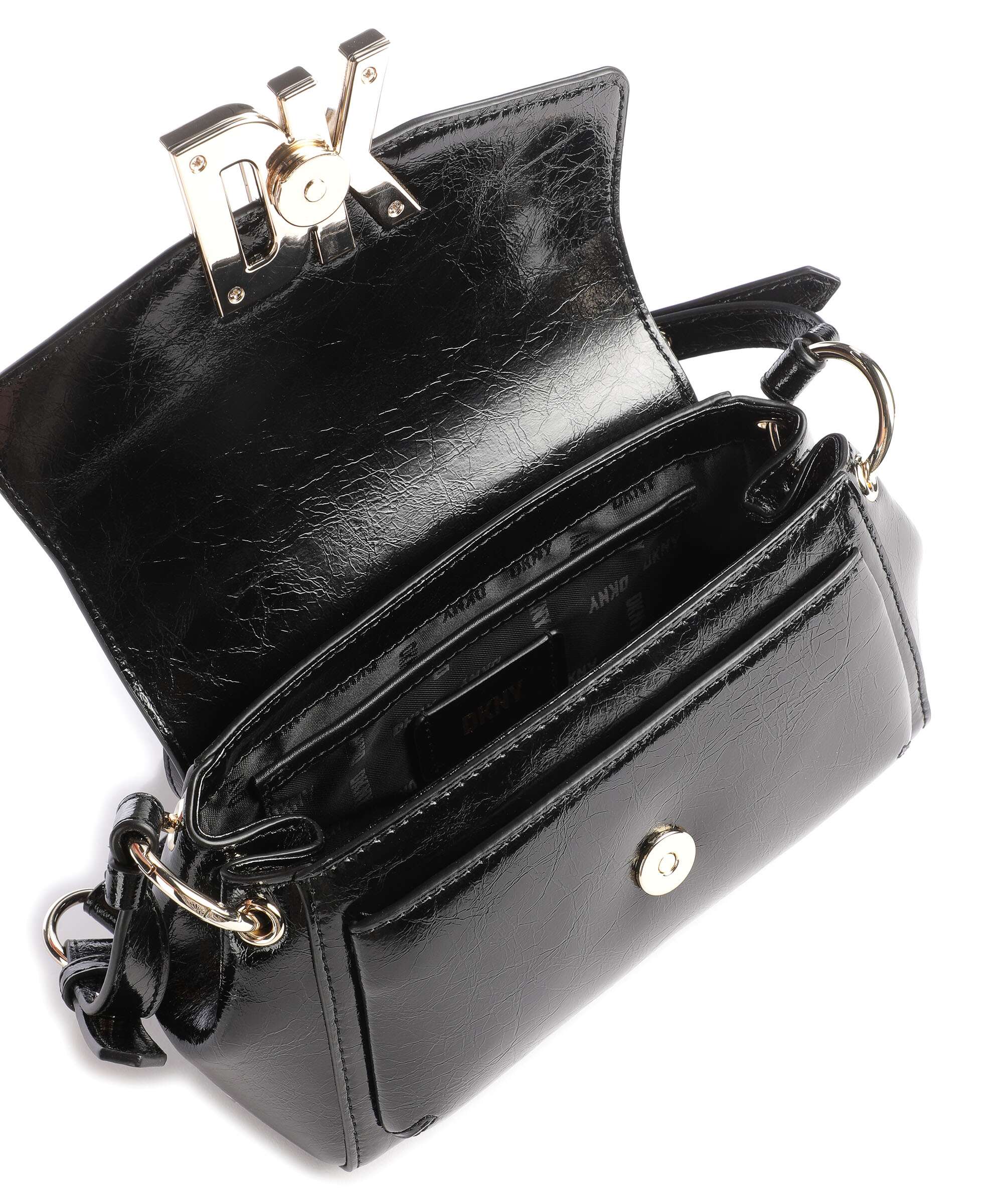 DKNY Milano Downtown Crossbody bag black/gold - Image 6