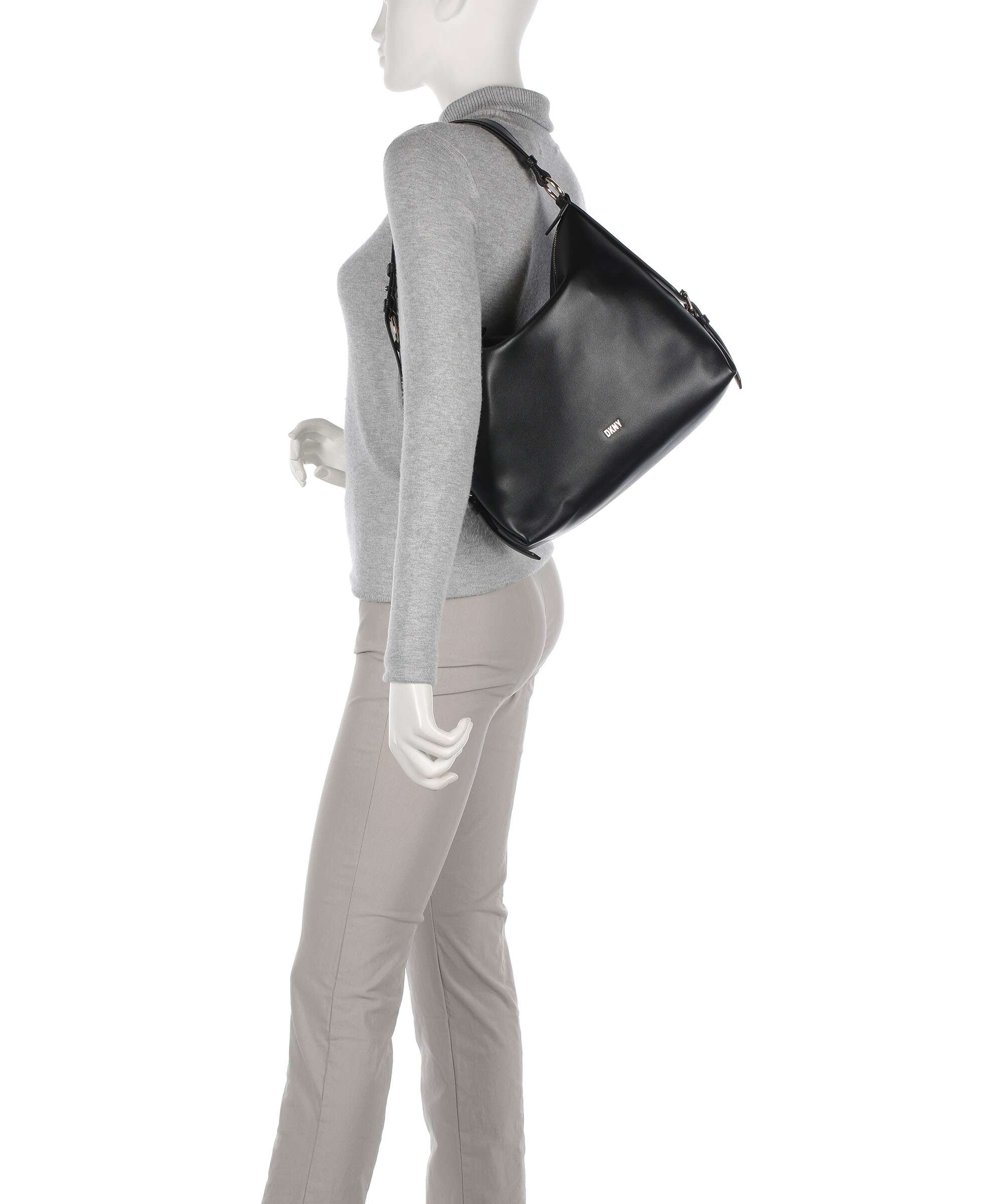 DKNY Milano The Village Hobo bag black/gold - Image 3