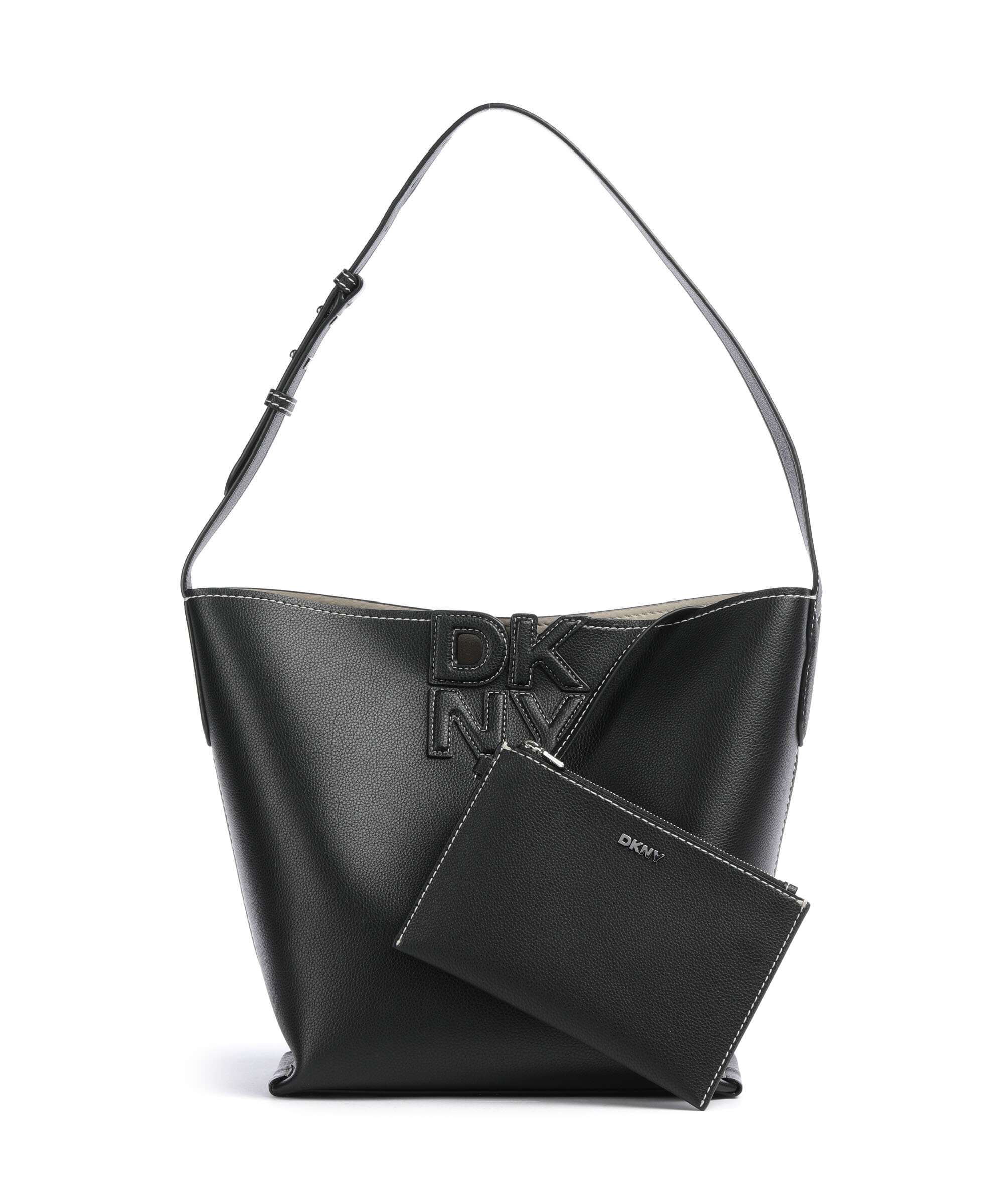 DKNY Nicole Hobo bag black/light taupe - Image 4