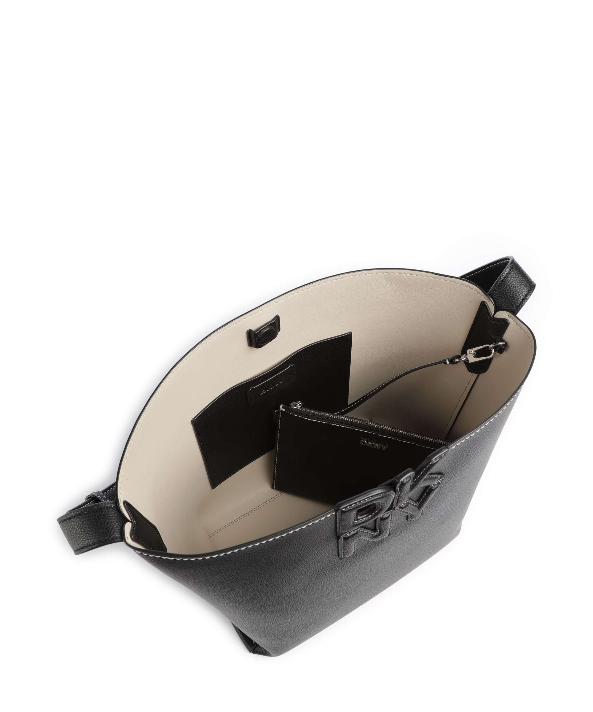 DKNY Nicole Hobo bag black/light taupe - Image 7