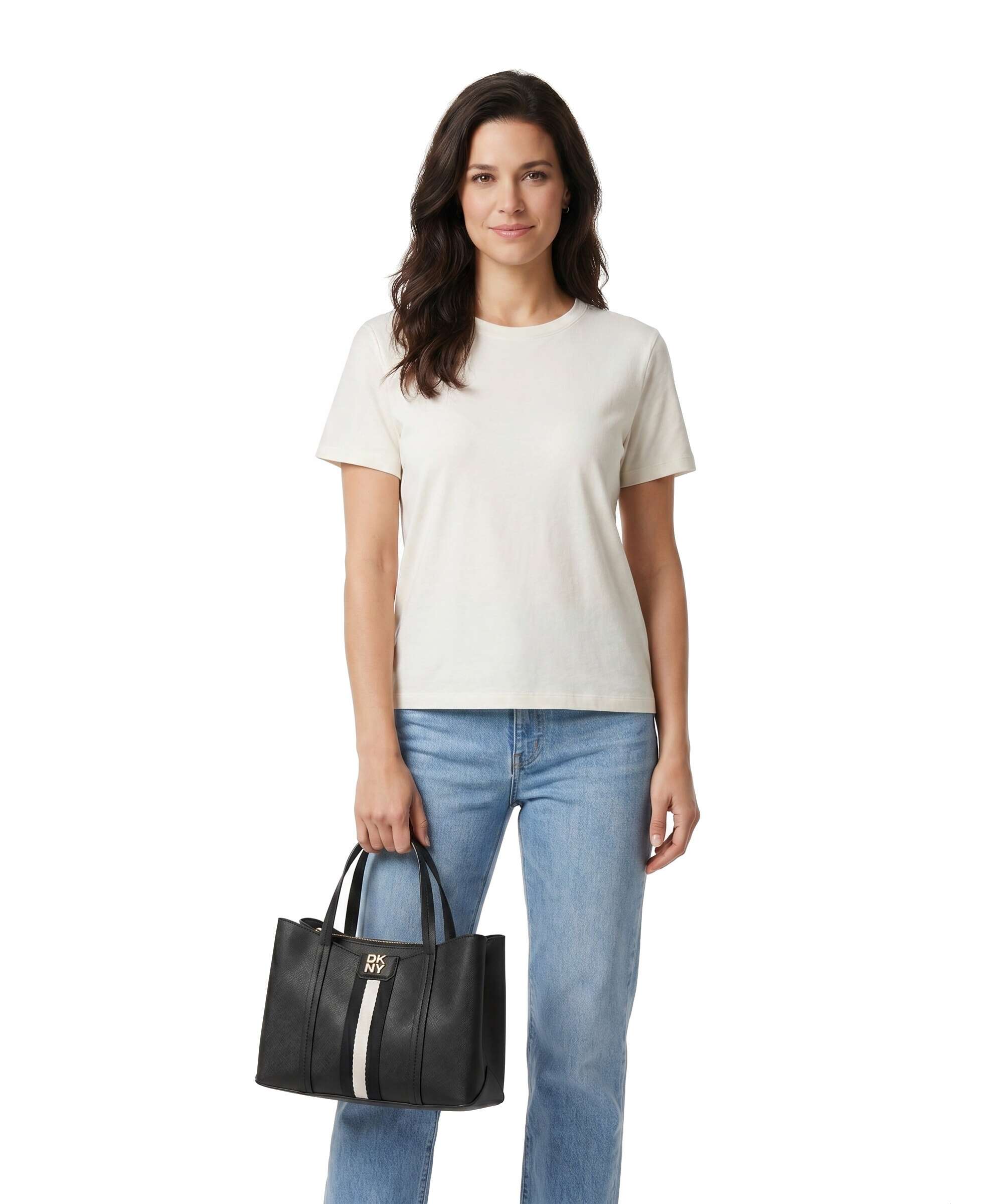 DKNY Nuri Medium Handbag black/gold - Image 3