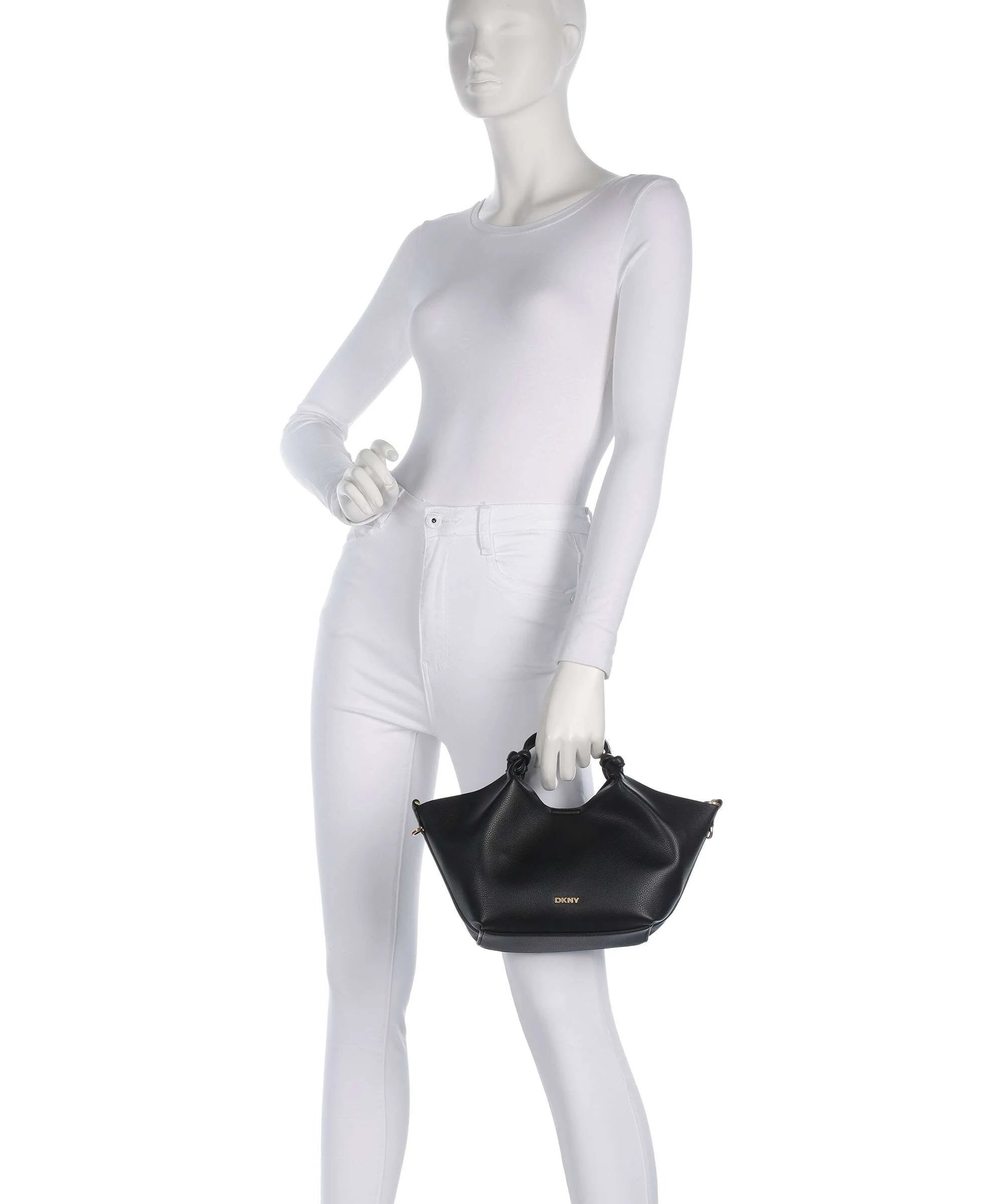 DKNY Paula Commuter Small Handbag black/gold - Image 3