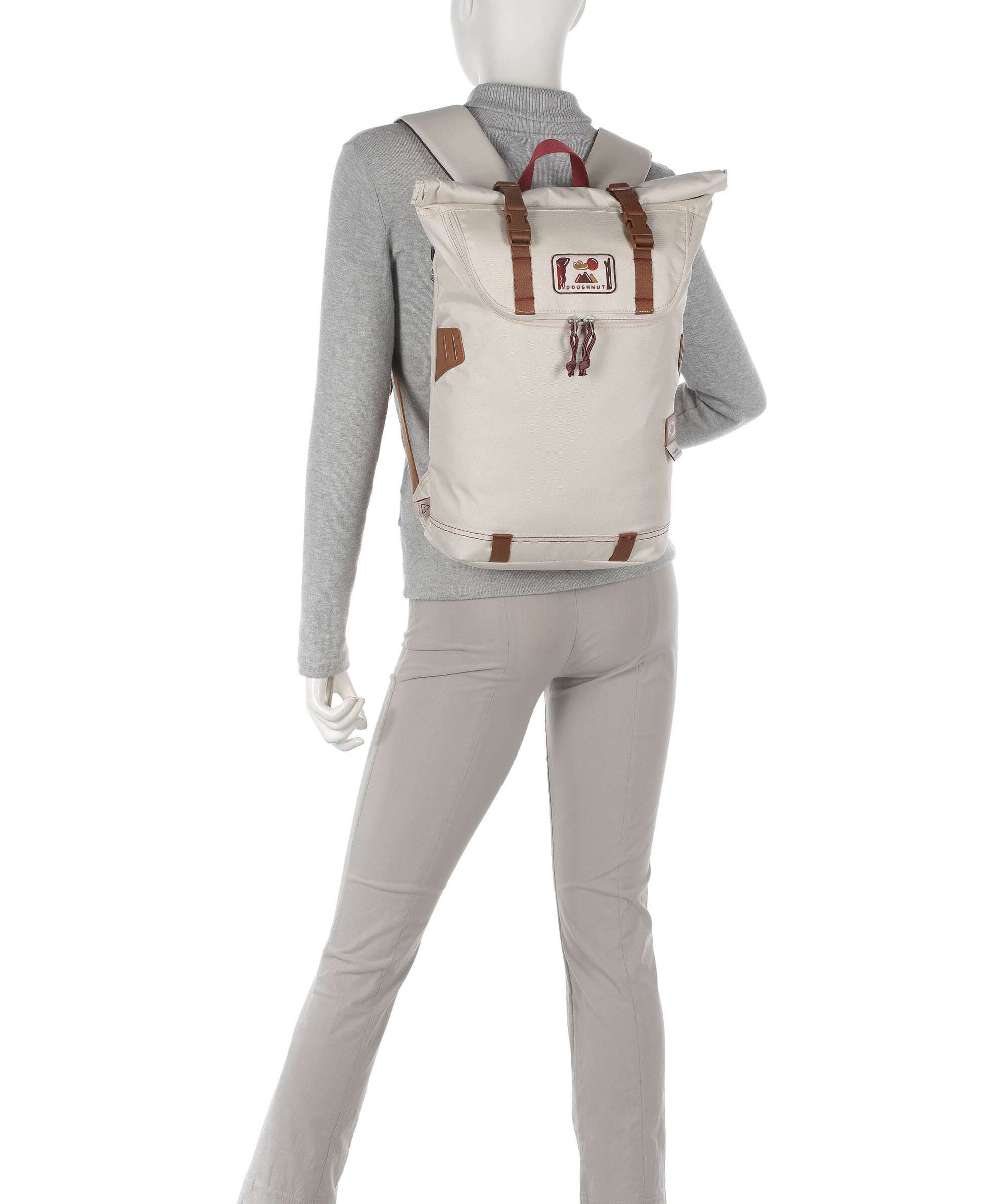 Doughnut Dreamwalker Christopher Small Rolltop backpack grey - Image 3