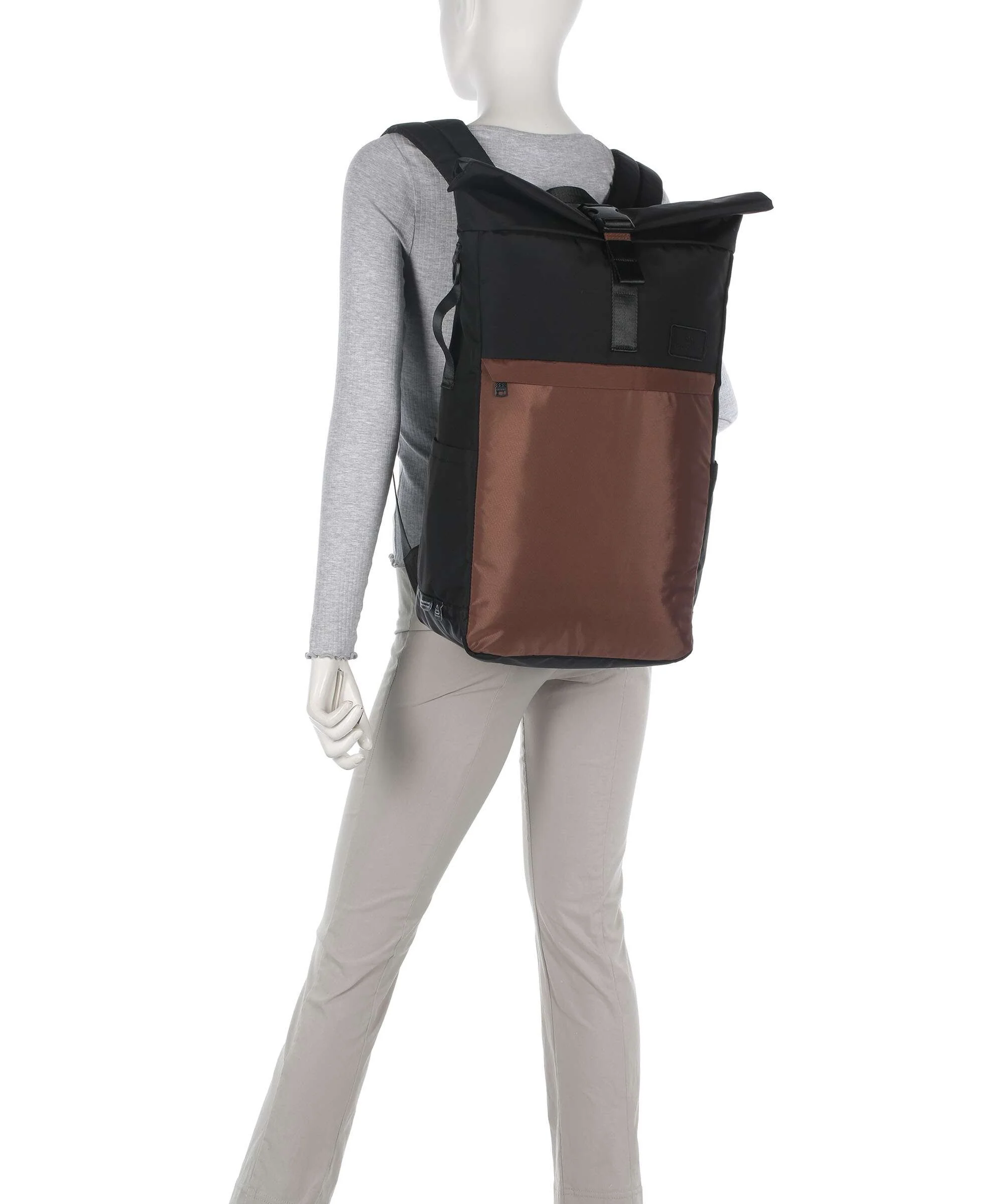 Doughnut Go Wild Jetpack Rolltop backpack grey/brown - Image 3