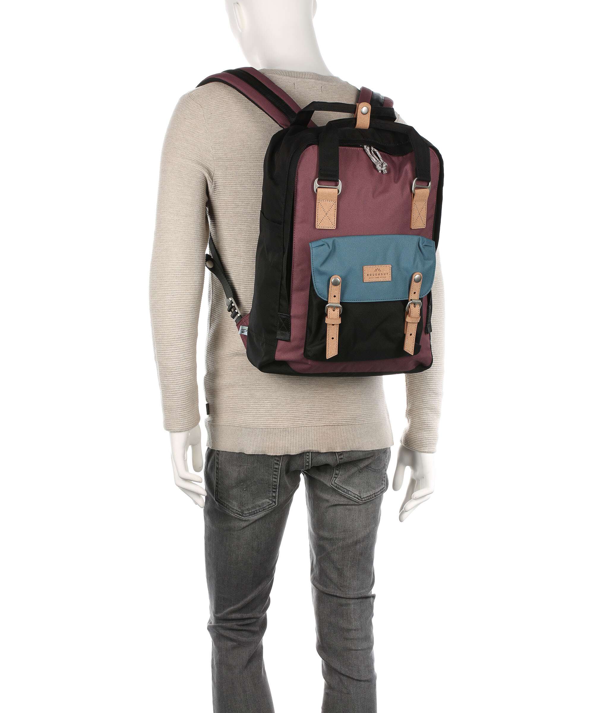 Doughnut Go Wild Macaroon Large Backpack navy/grey - Image 4