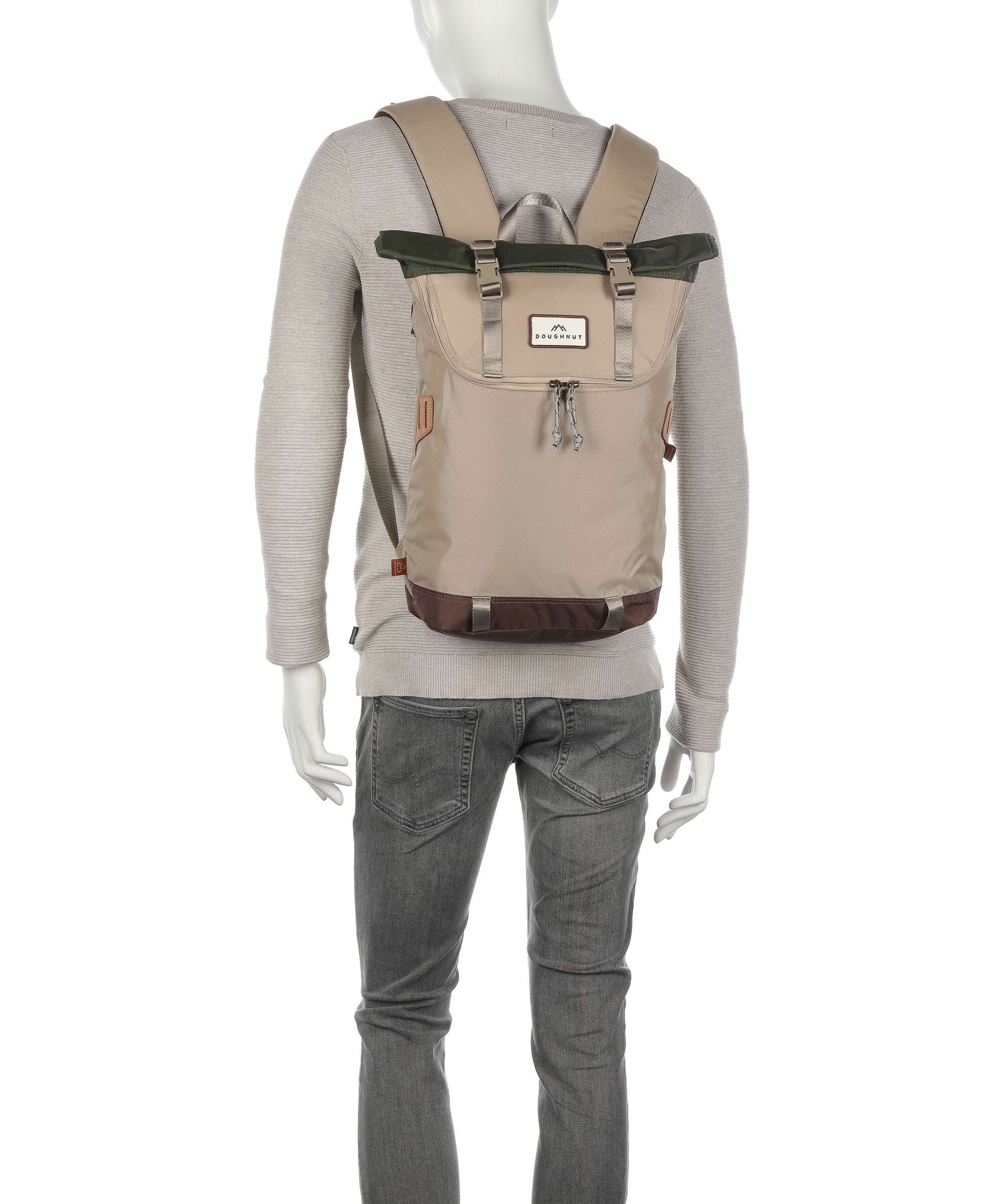 Doughnut Jungle Christopher Small Rolltop backpack beige - Image 4