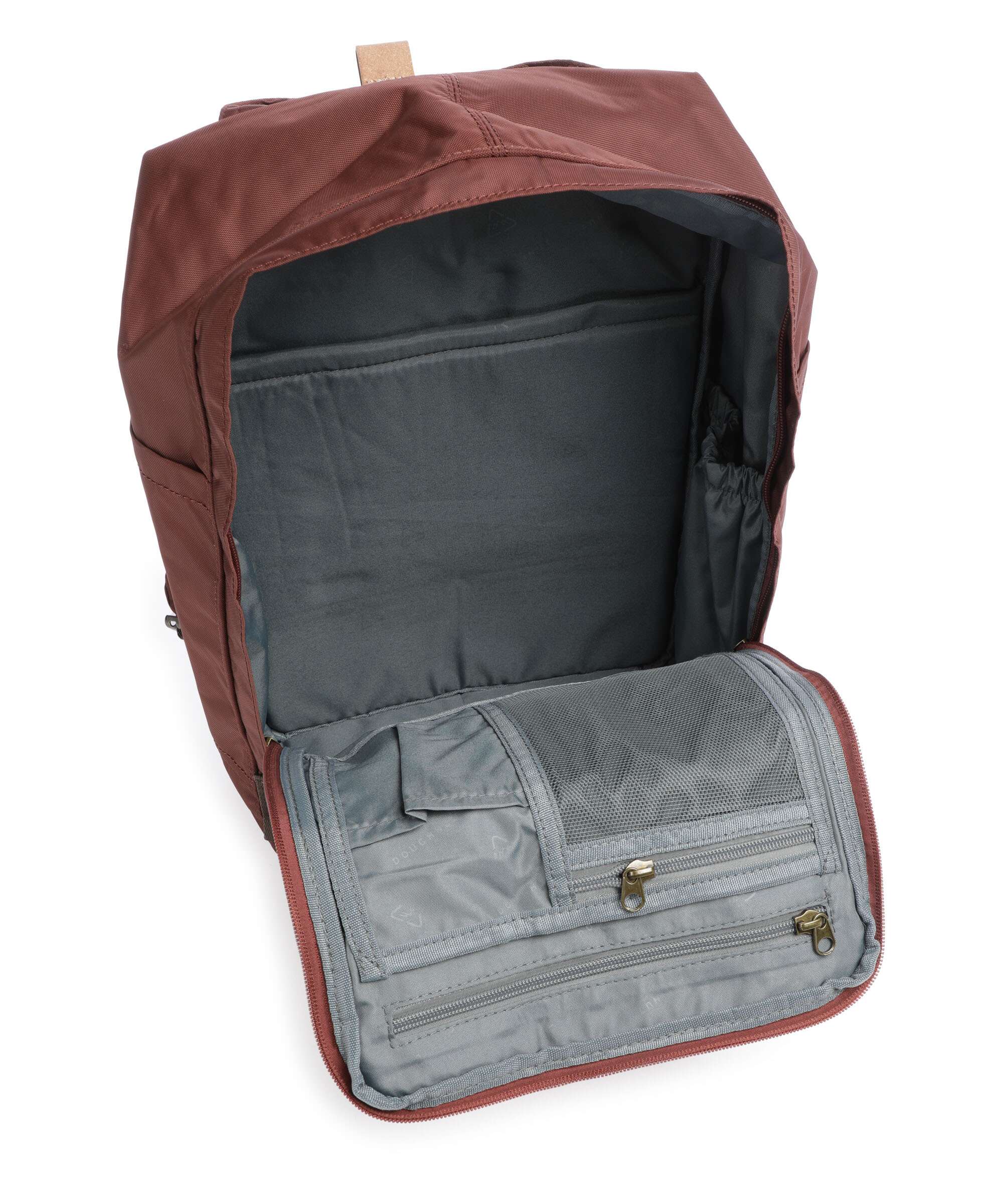 Doughnut Jungle Macaroon Backpack maroon/khaki - Image 6