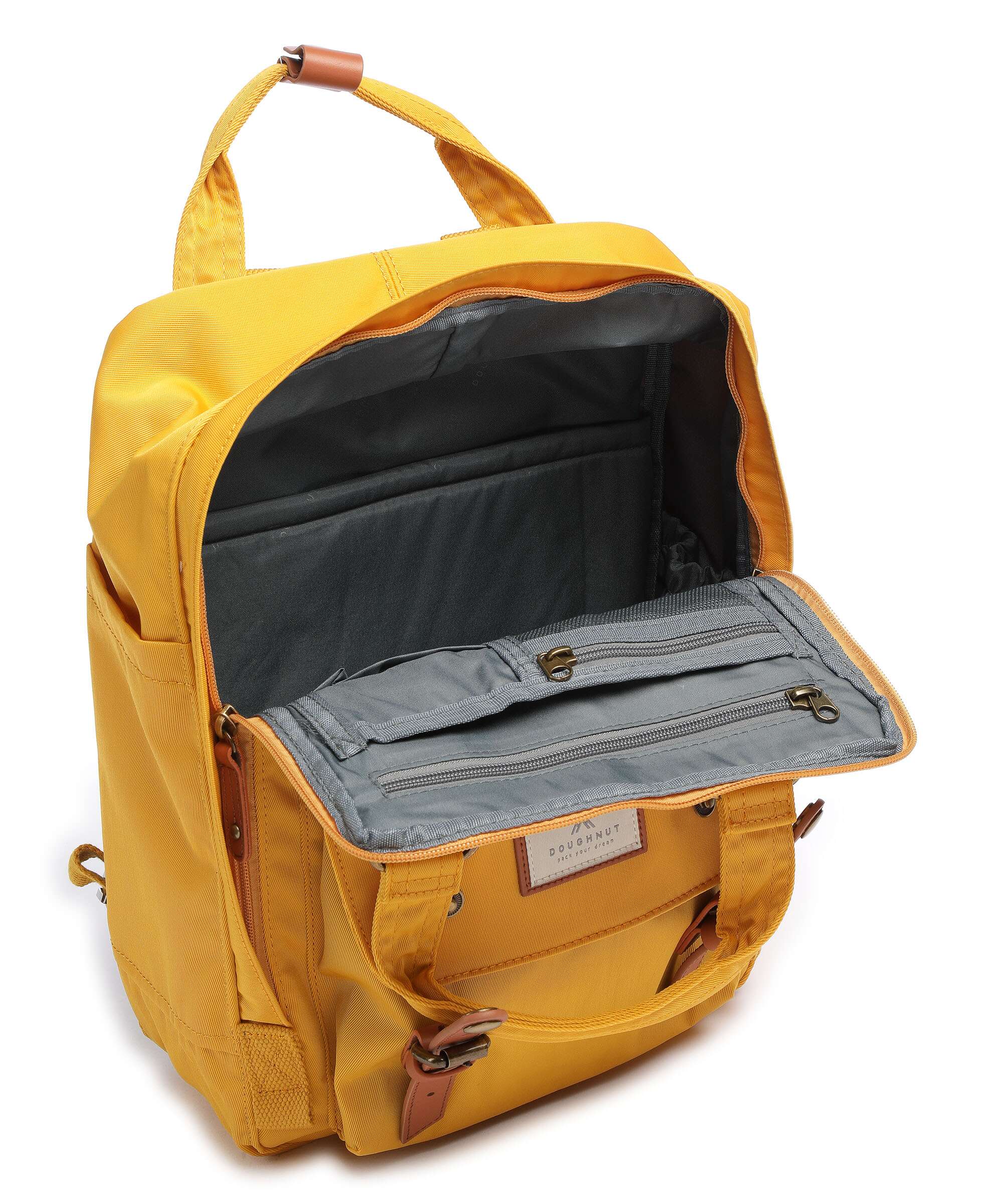 Doughnut Macaroon Backpack mustard - Image 7