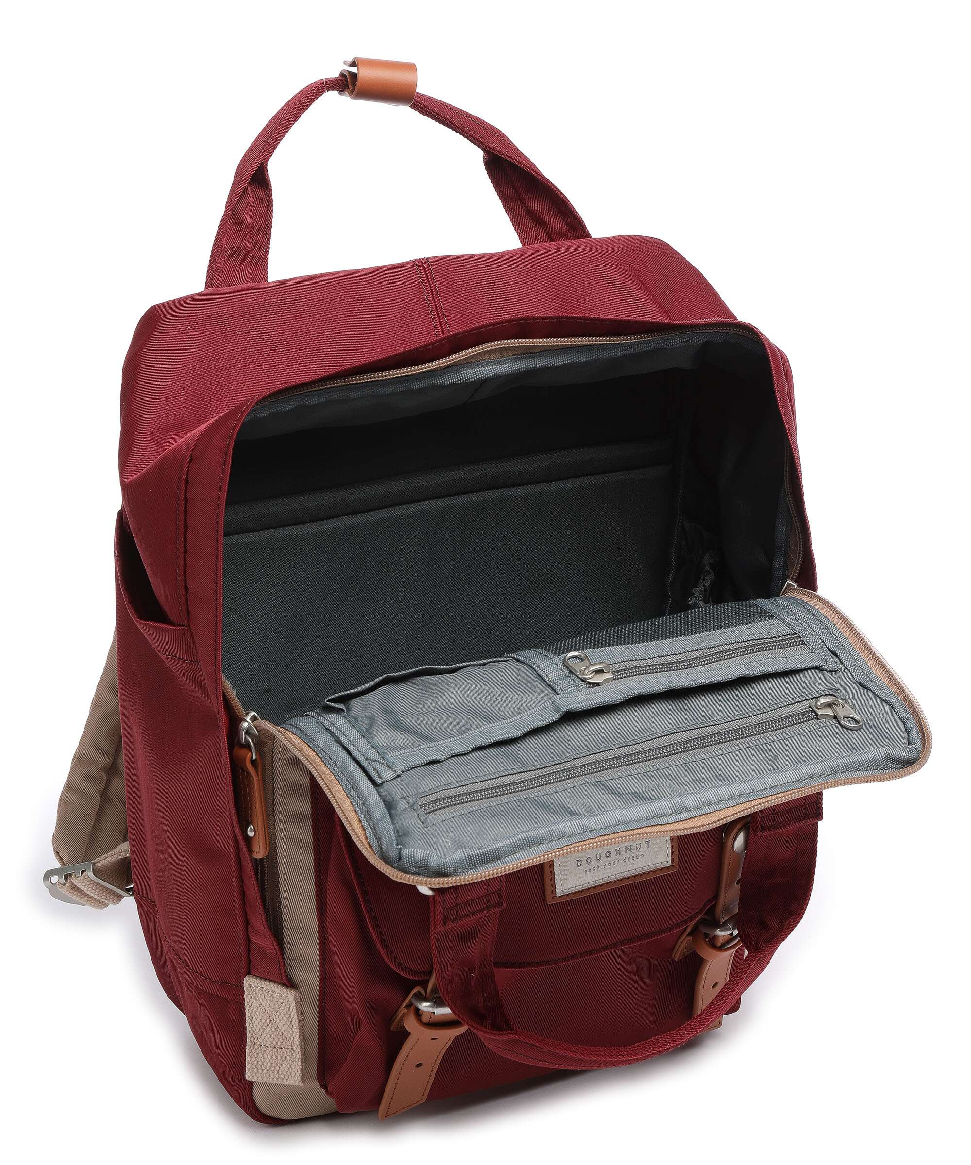 Doughnut Macaroon Backpack hazelnut/wine - Image 7
