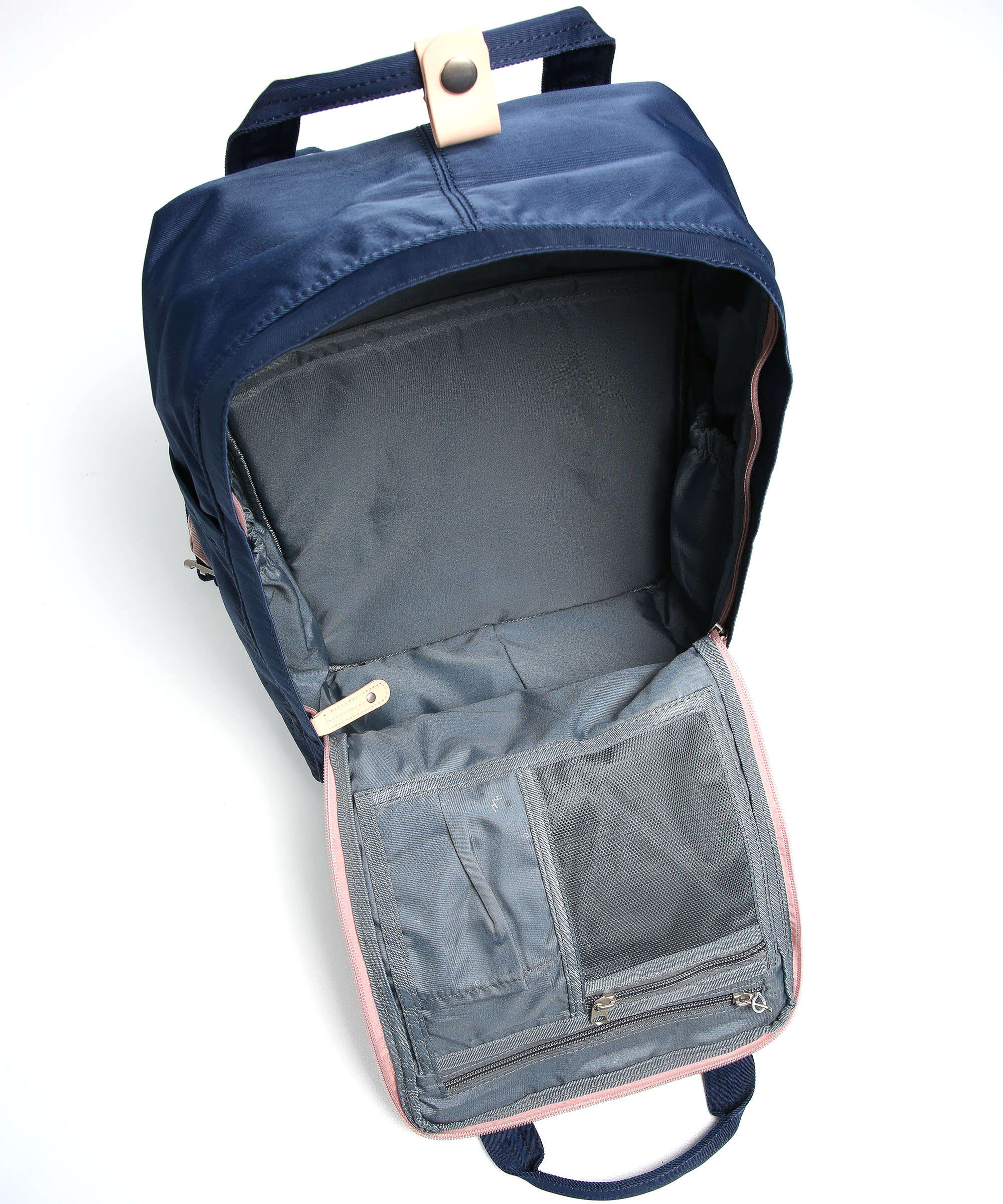 Doughnut Macaroon Backpack light pink/navy - Image 6