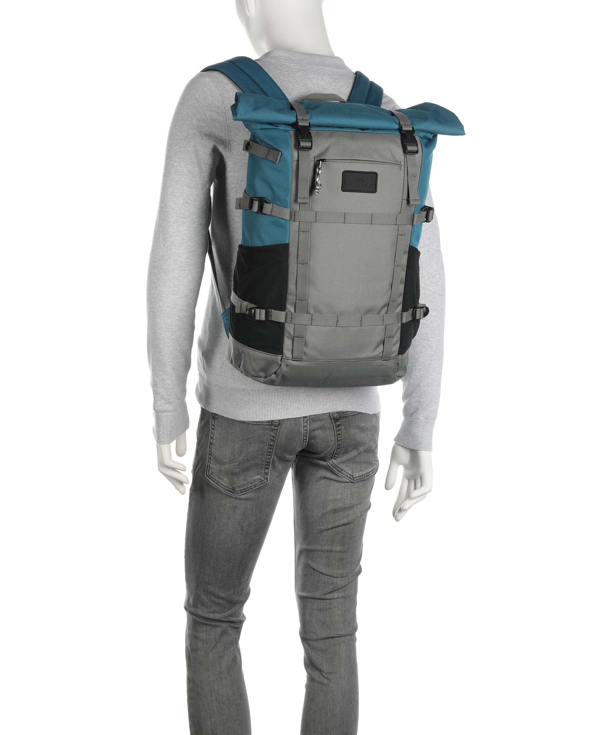 Doughnut Paratrooper Rolltop backpack grey/teal - Image 4