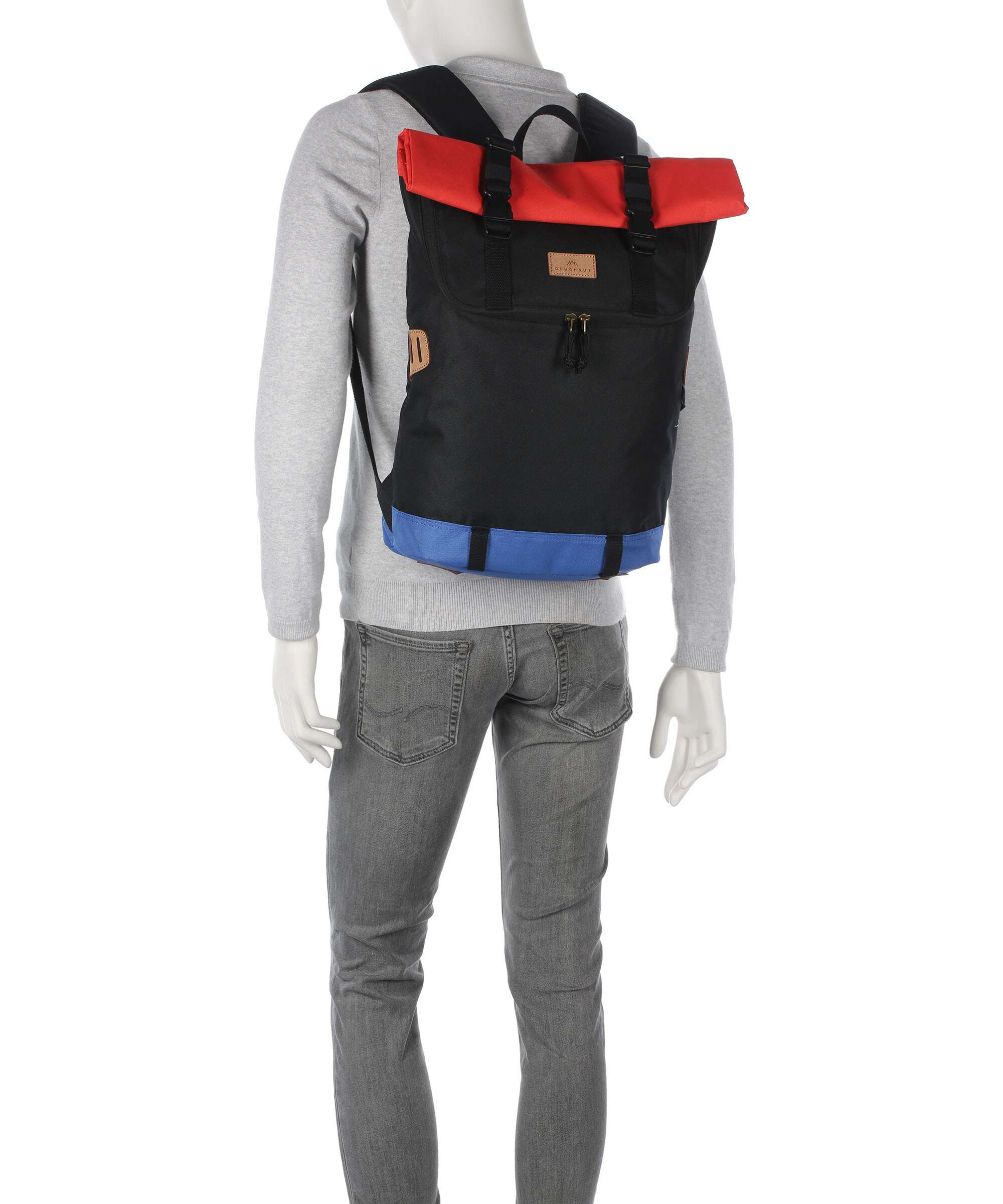 Doughnut Reborn Christopher Rolltop backpack stone/wine - Image 4