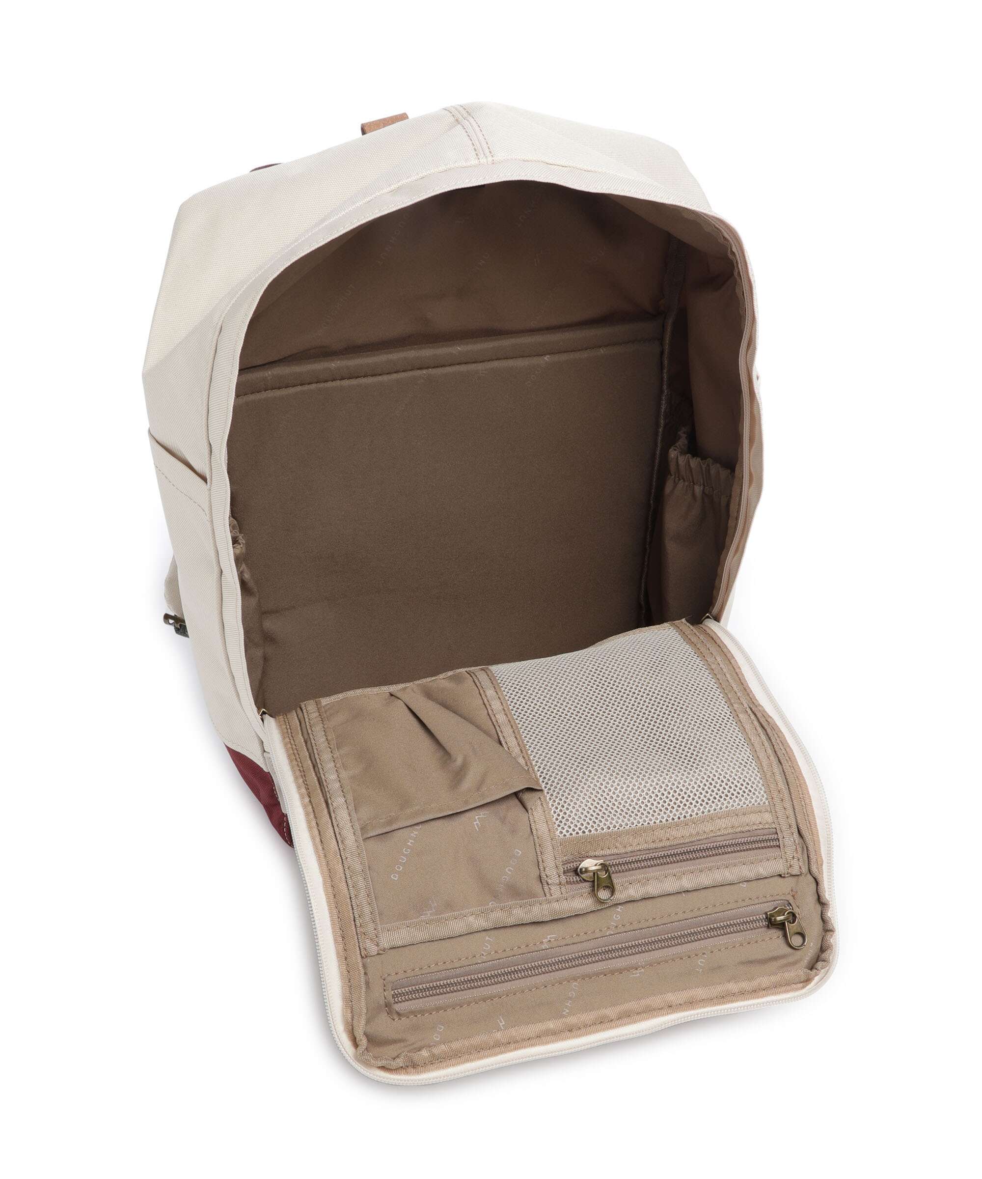 Doughnut Reborn Macaroon Backpack stone/wine - Image 6