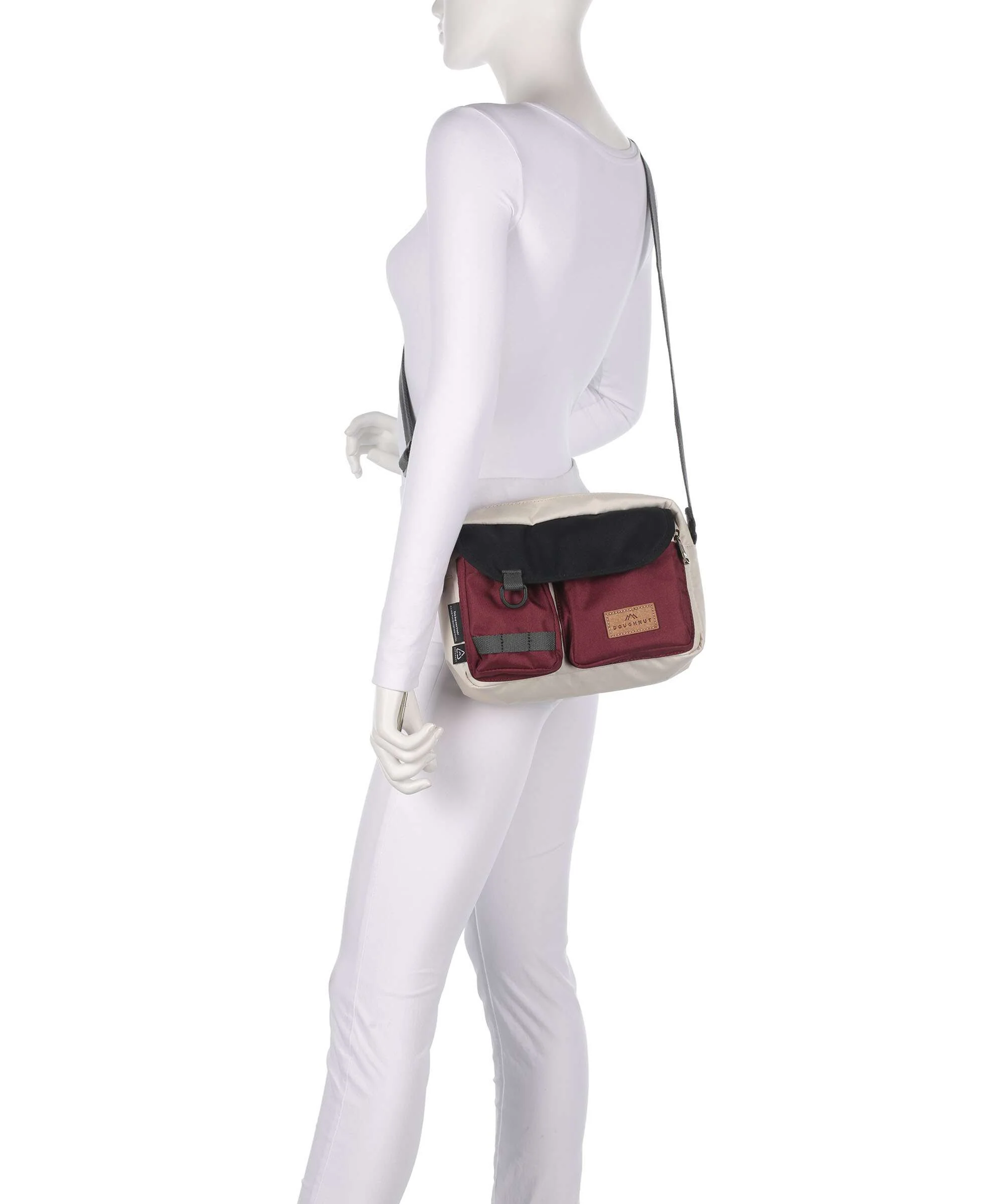 Doughnut Reborn Mission Lite Crossbody bag stone/wine - Image 3
