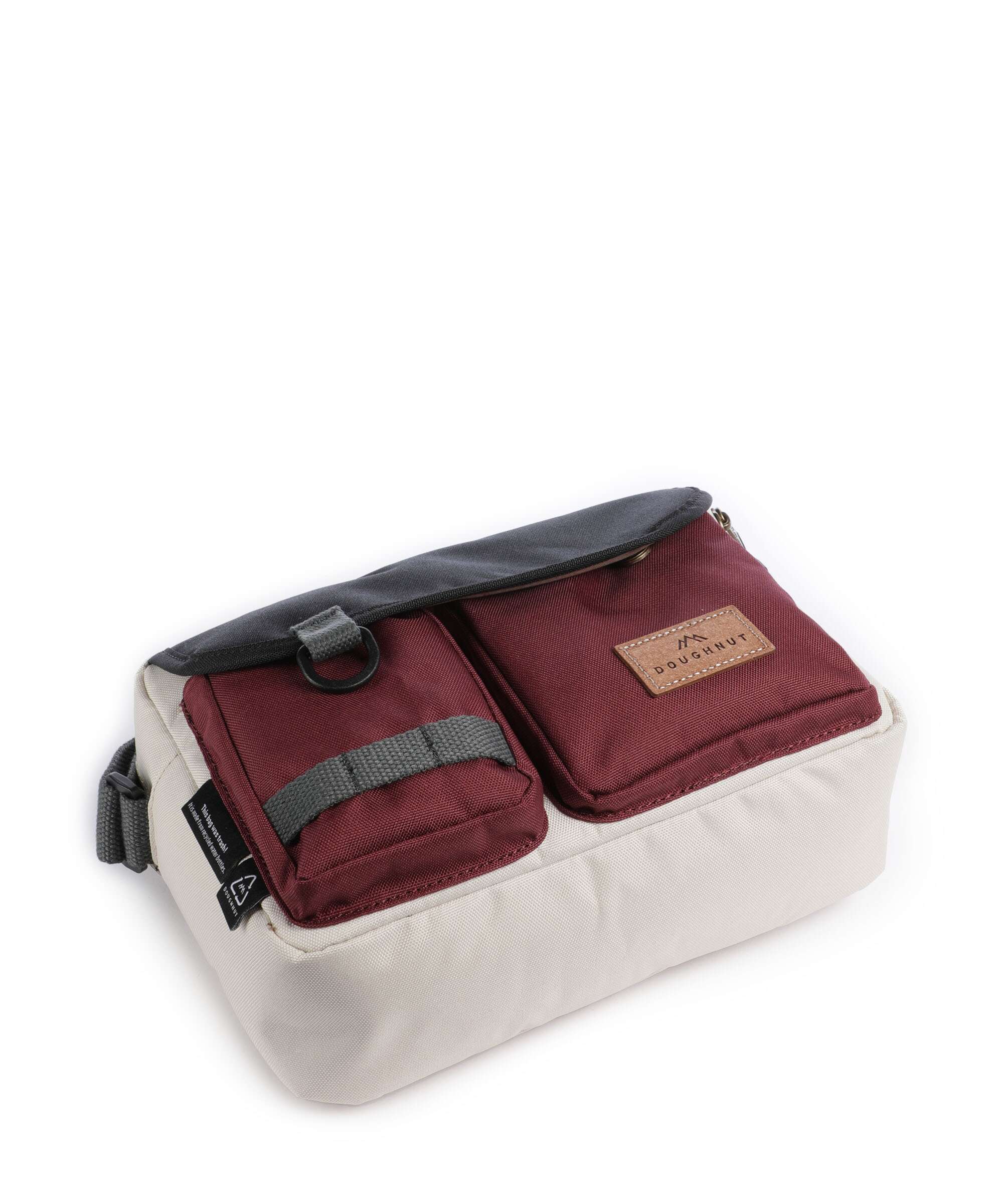 Doughnut Reborn Mission Lite Crossbody bag stone/wine - Image 5