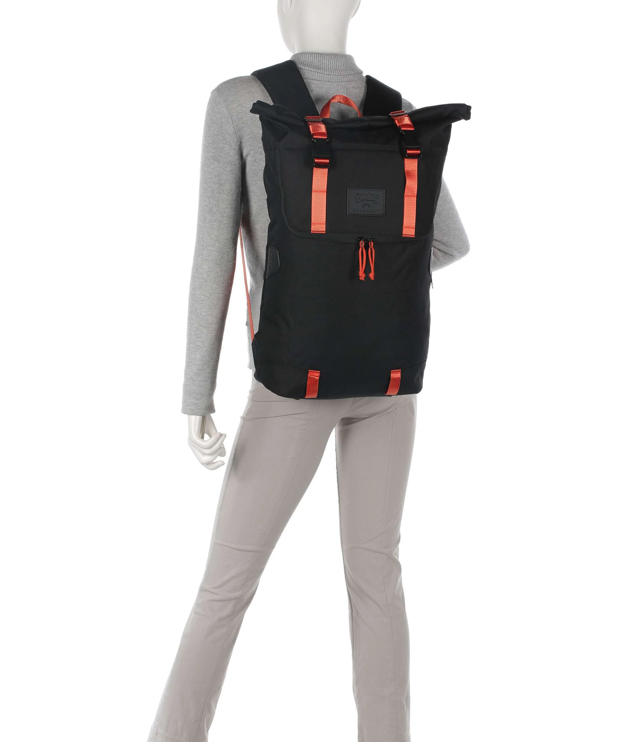 Doughnut The Dudes Christopher Dark Rolltop backpack black - Image 3