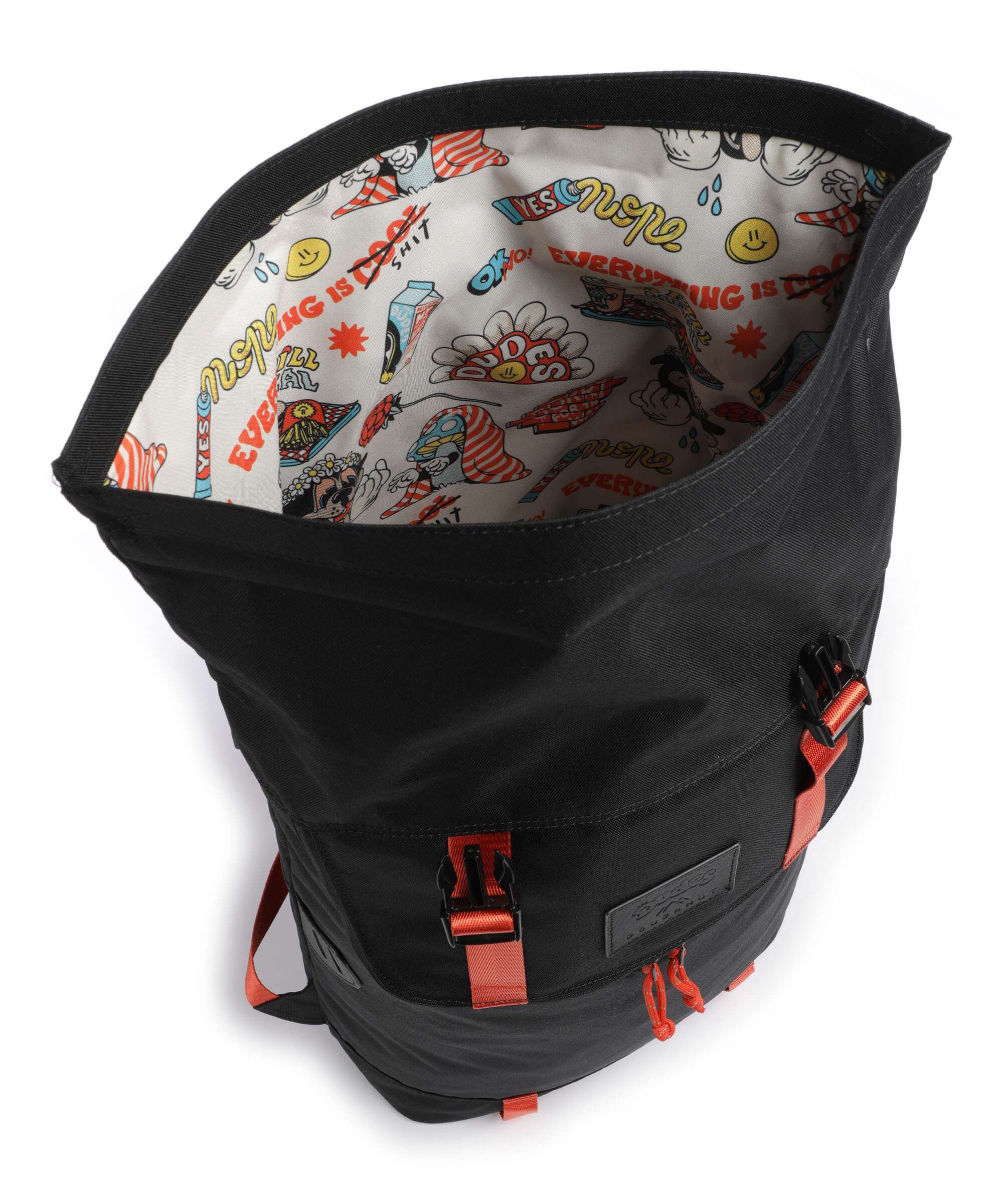 Doughnut The Dudes Christopher Dark Rolltop backpack black - Image 6