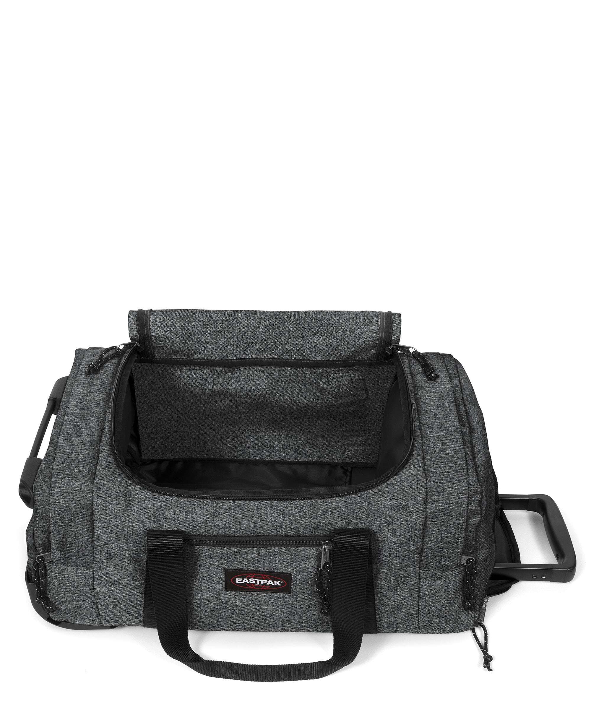 Eastpak Leatherface S + Travel bag with wheels black denim - Image 5