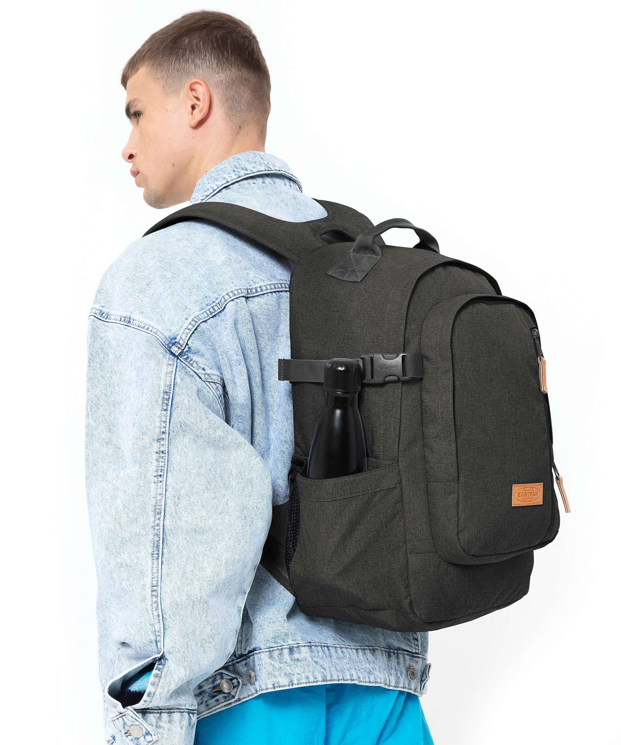 Eastpak Smallker Laptop backpack black denim - Image 4